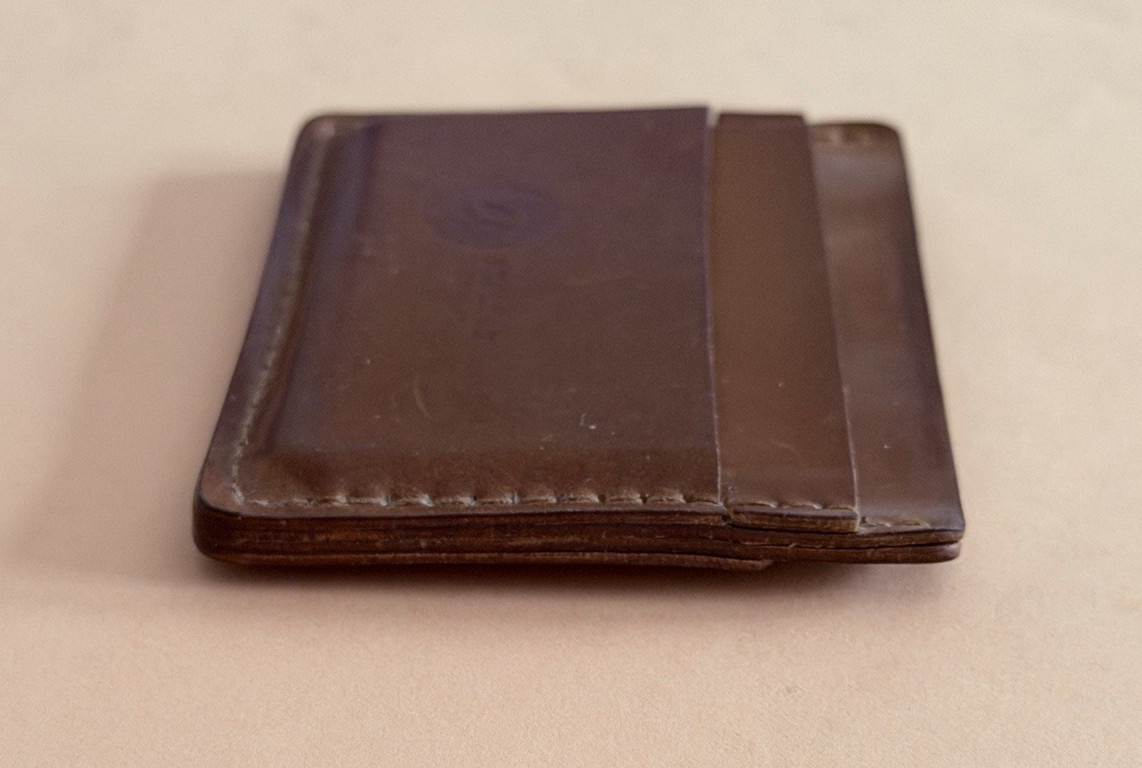 Ashland Leather Wallet Shell Cordovan Frank the Enforcer Brown Preowned