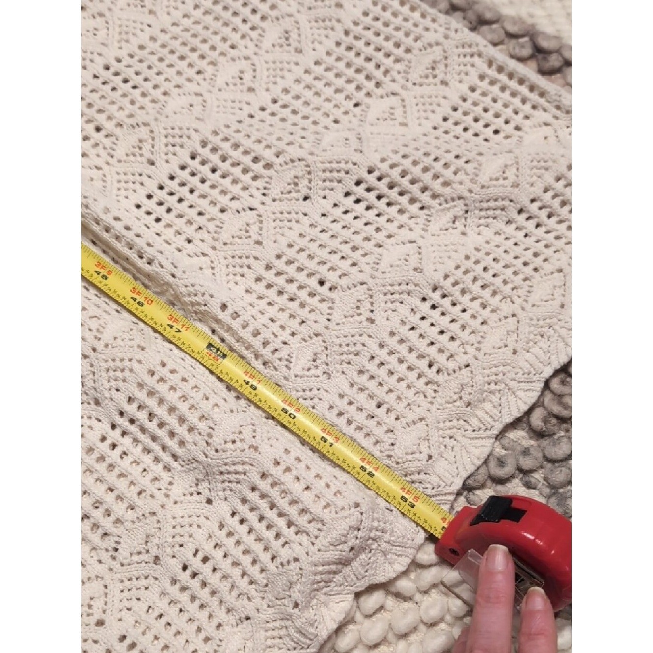 Olive & Oak Cream Crochet Sleeveless Maxi Dress. Size M. Lined Until Mid Thigh