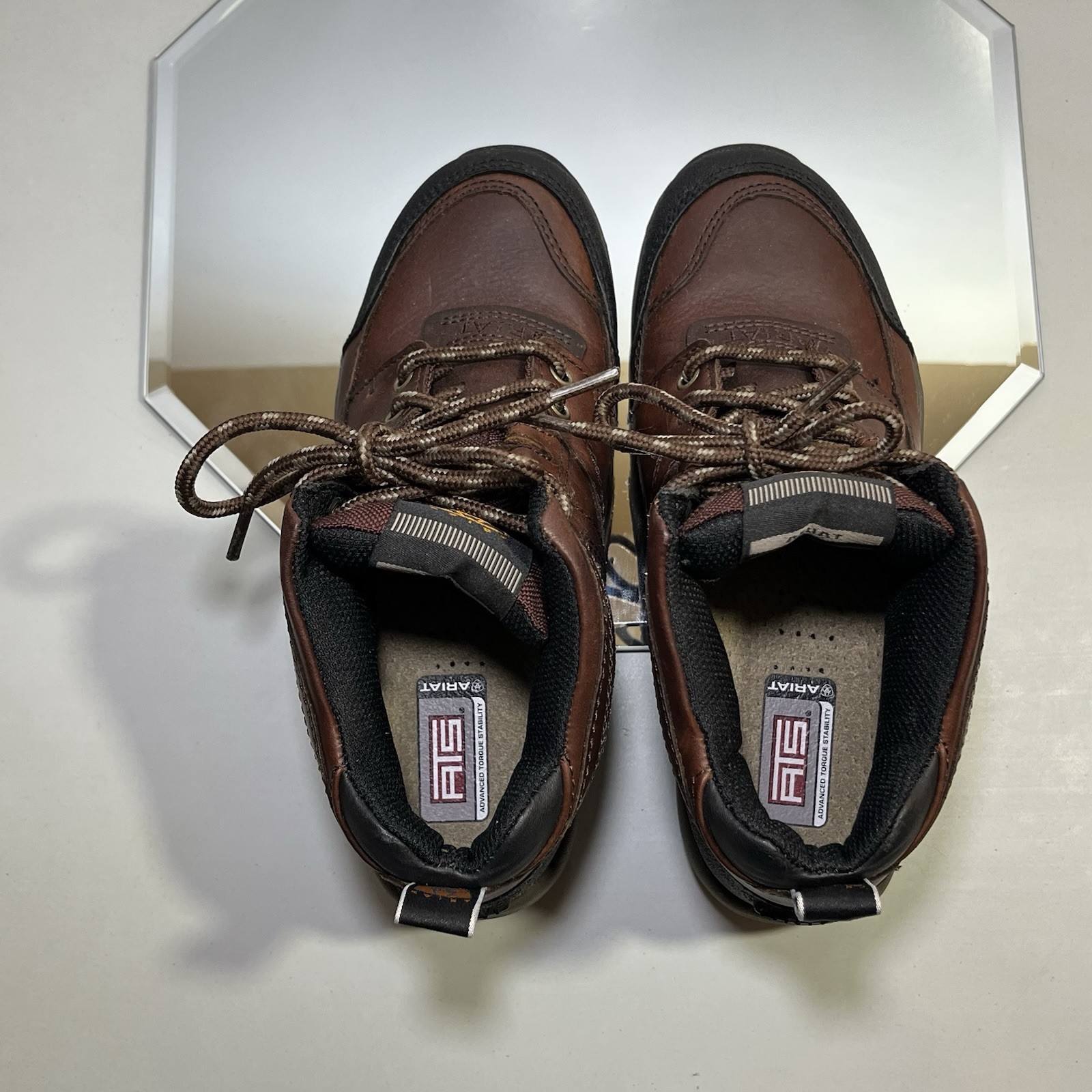 Ariat ATS Terrain Hiker Leather Boots, Women’s 6.5B, Brown, Style 10004138