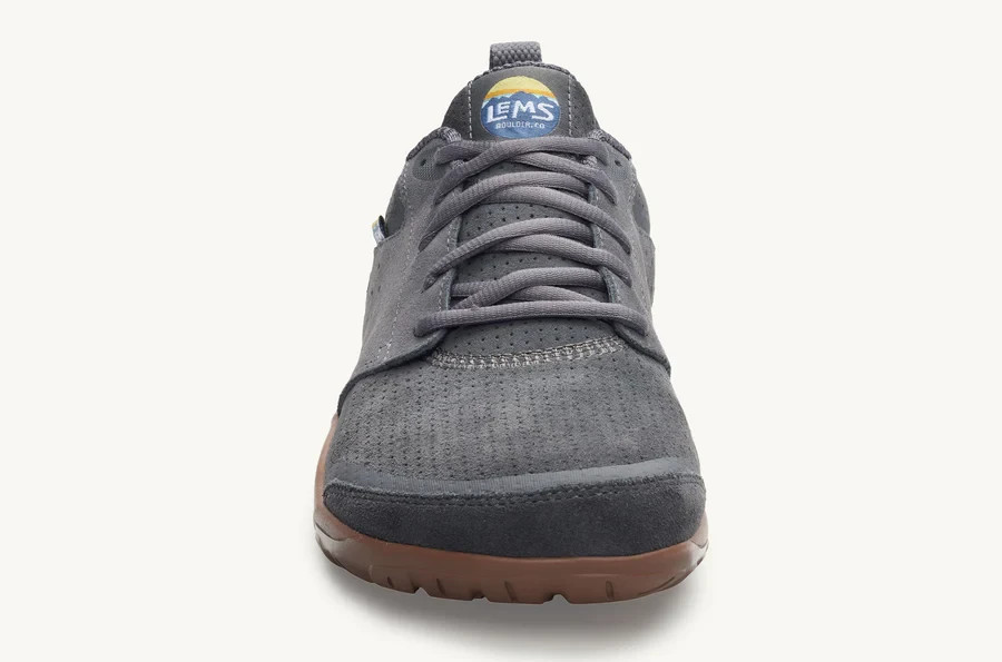 New Men’s Lems Primal Zen Suede Shoe Graphite All Sizes Ships Free & Fast