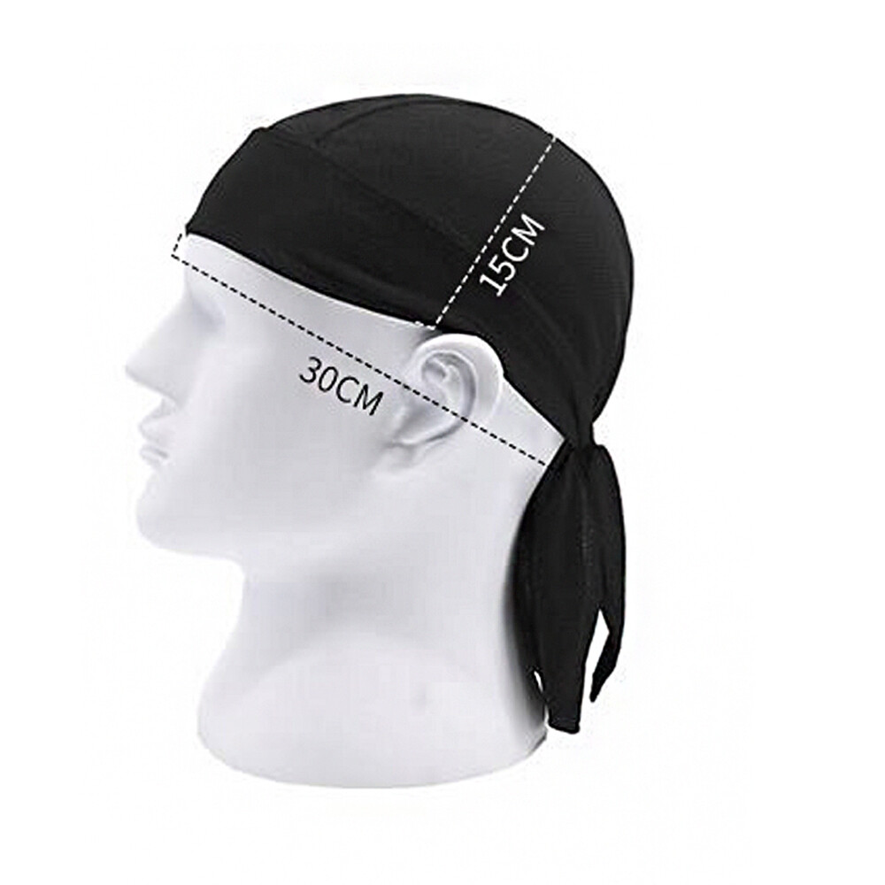 2 Pack Cooling Helmet Liner Do Dew Rag Skull Cap Beanie Bandana Head Wrap Hat US