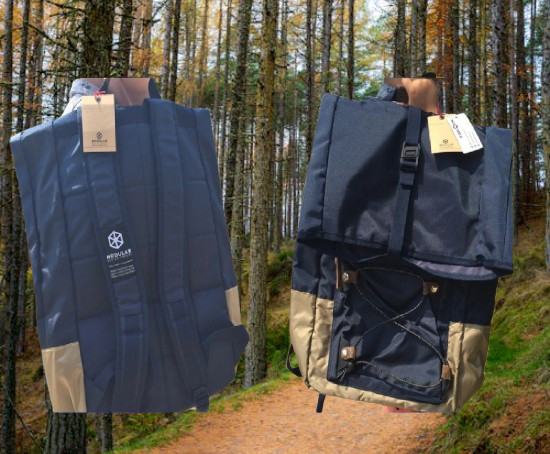 LOT of 3 Backpack BLUE Multifunction Travel Handbag Crossbody Bag 25L Business