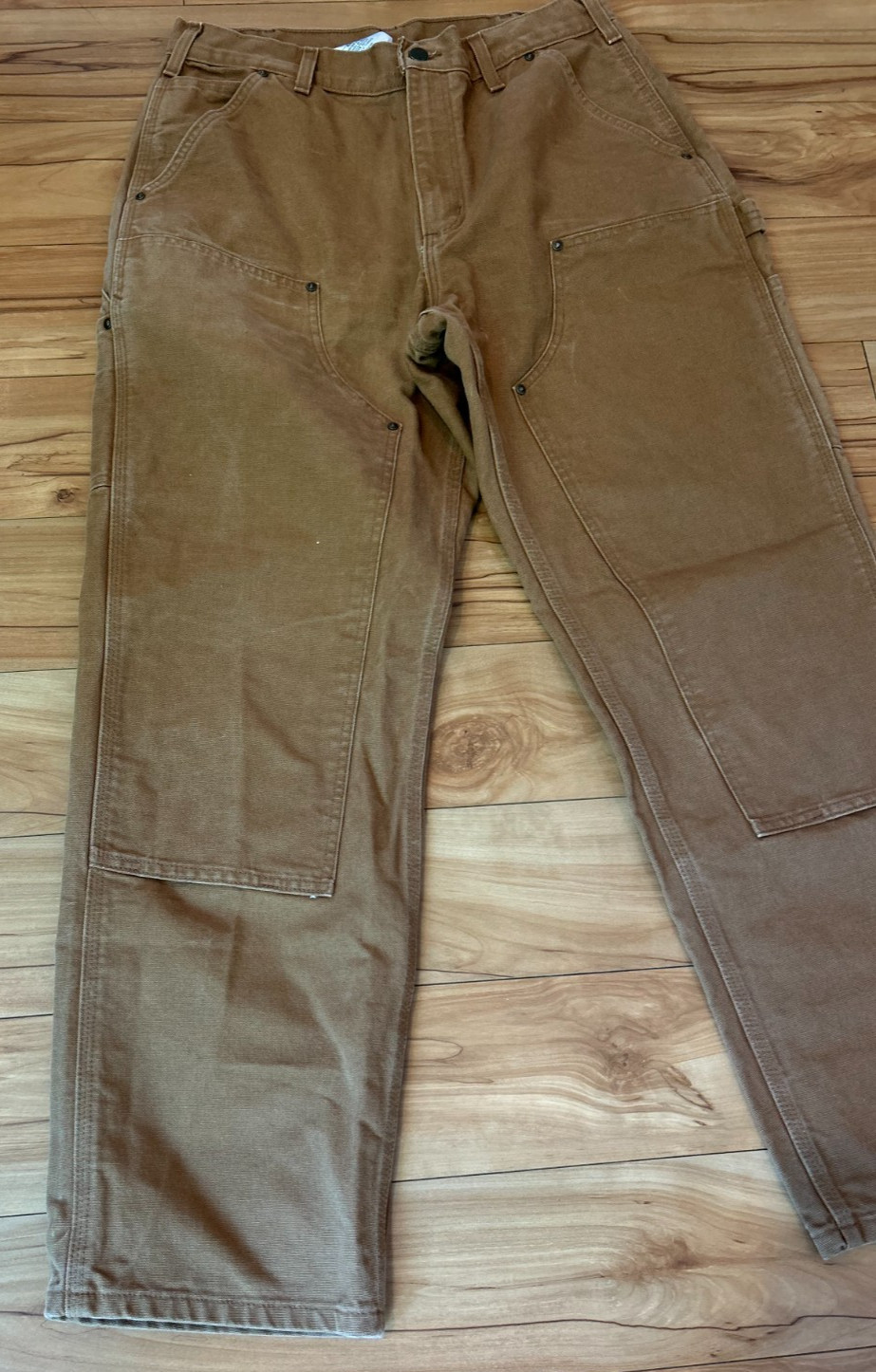 Vintage Y2k 2000s Carhartt B01 BLK Double Knee Carpenter Pants 33×30 MADE IN USA
