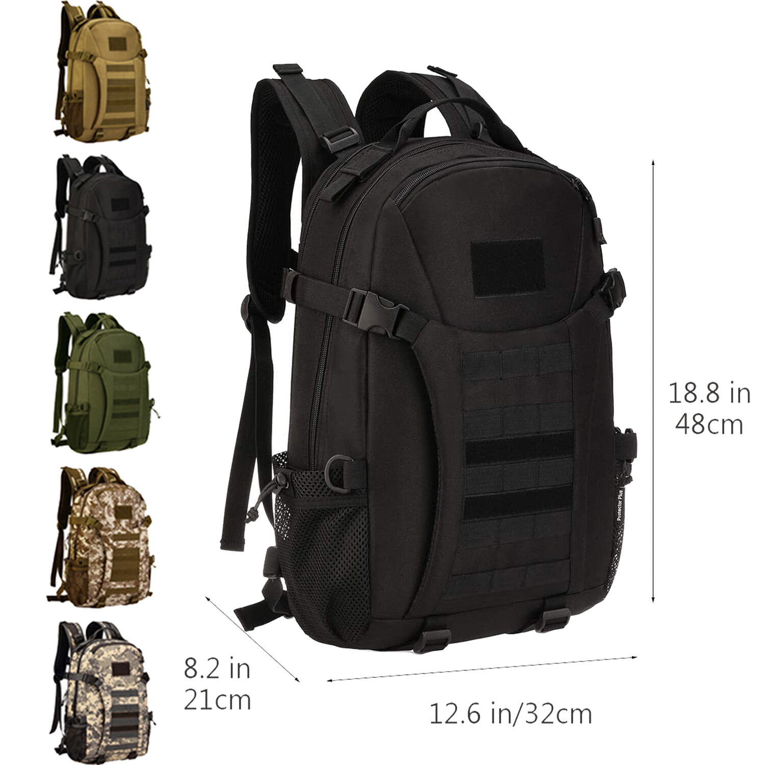 Tactical Backpack for Men Hiking Day Pack Molle Military Rucksack Waterproof 28L