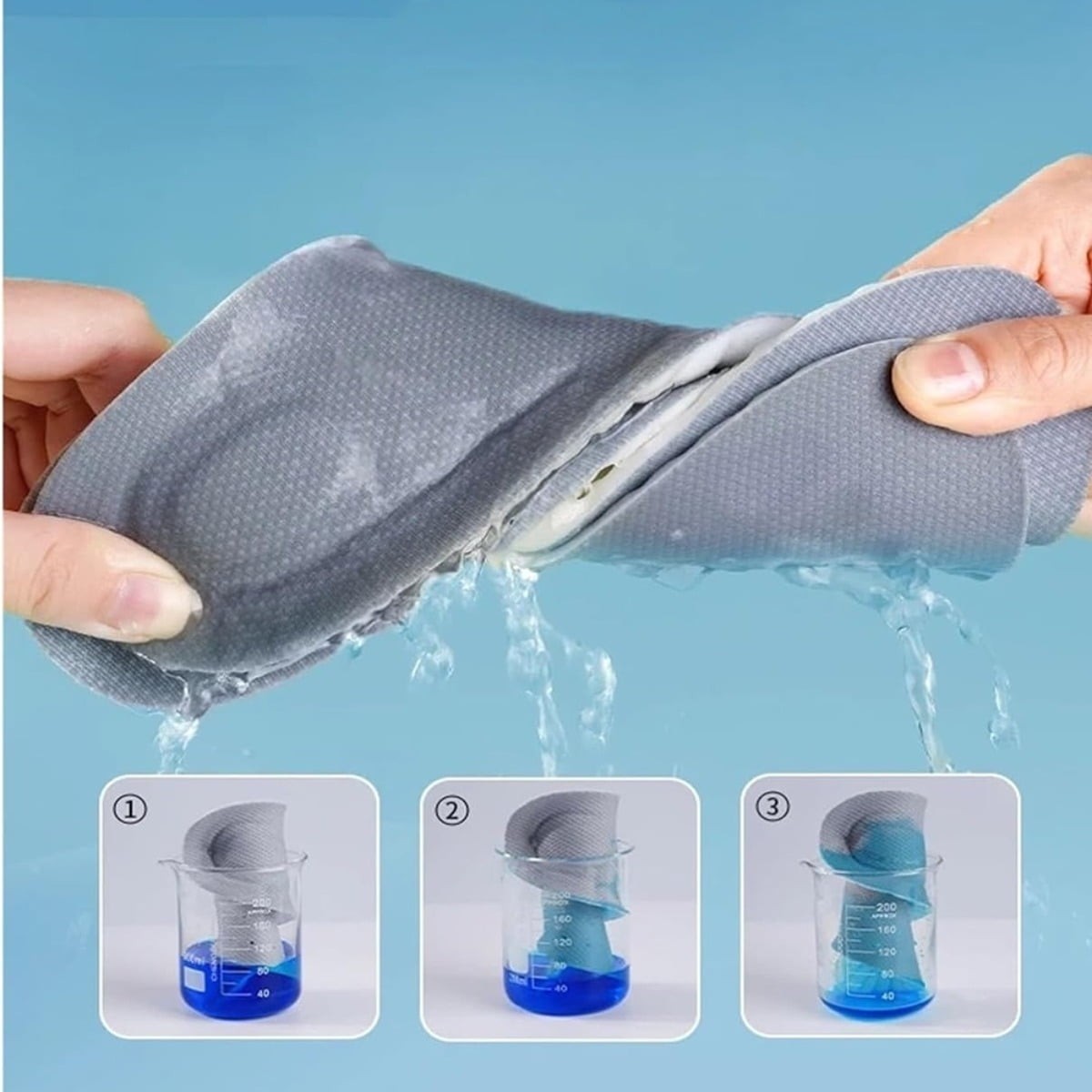 NEW! 4D Memory Foam Insoles – Orthotic Support For Men & Women, Ideal For Sports