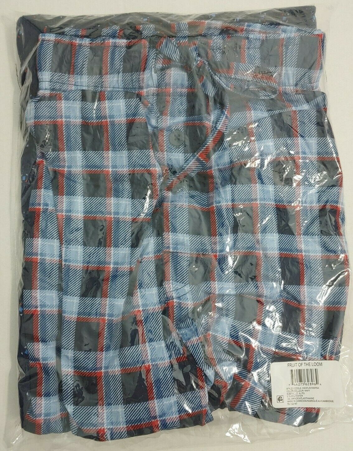 Fruit of the Loom Sleep Lounge Shorts Beyond Soft Knit 2 Pack Blue Men’s M-5XL