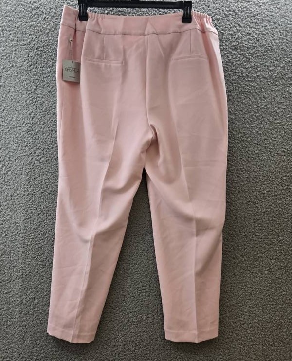 KASPER Plus Size Straight-Leg Pants Women’s 16W Tutu Pink Zip/Hook & Bar Closure