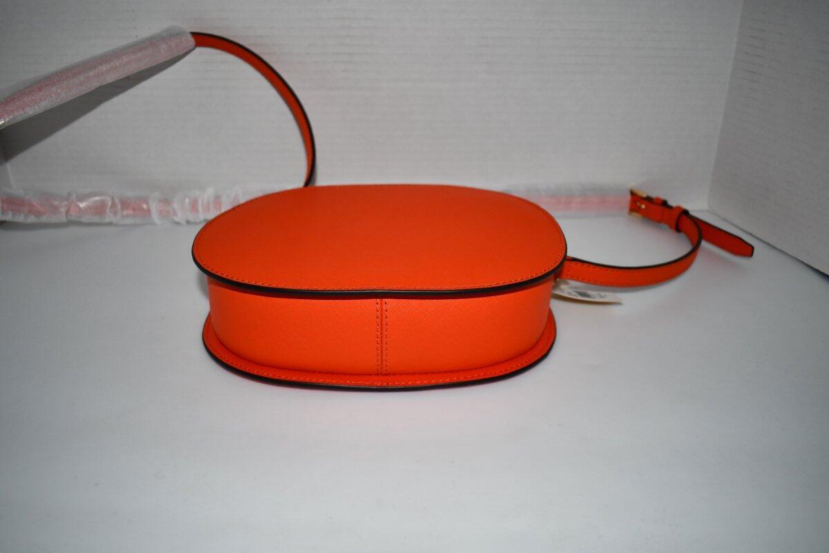 MICHAEL KORS MED Leather Crossbody Bag in Poppy #35T1GTVC6L NWT