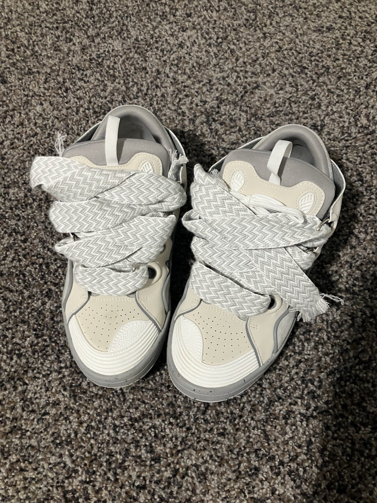 Lanvin Curb Sneaker Gray White