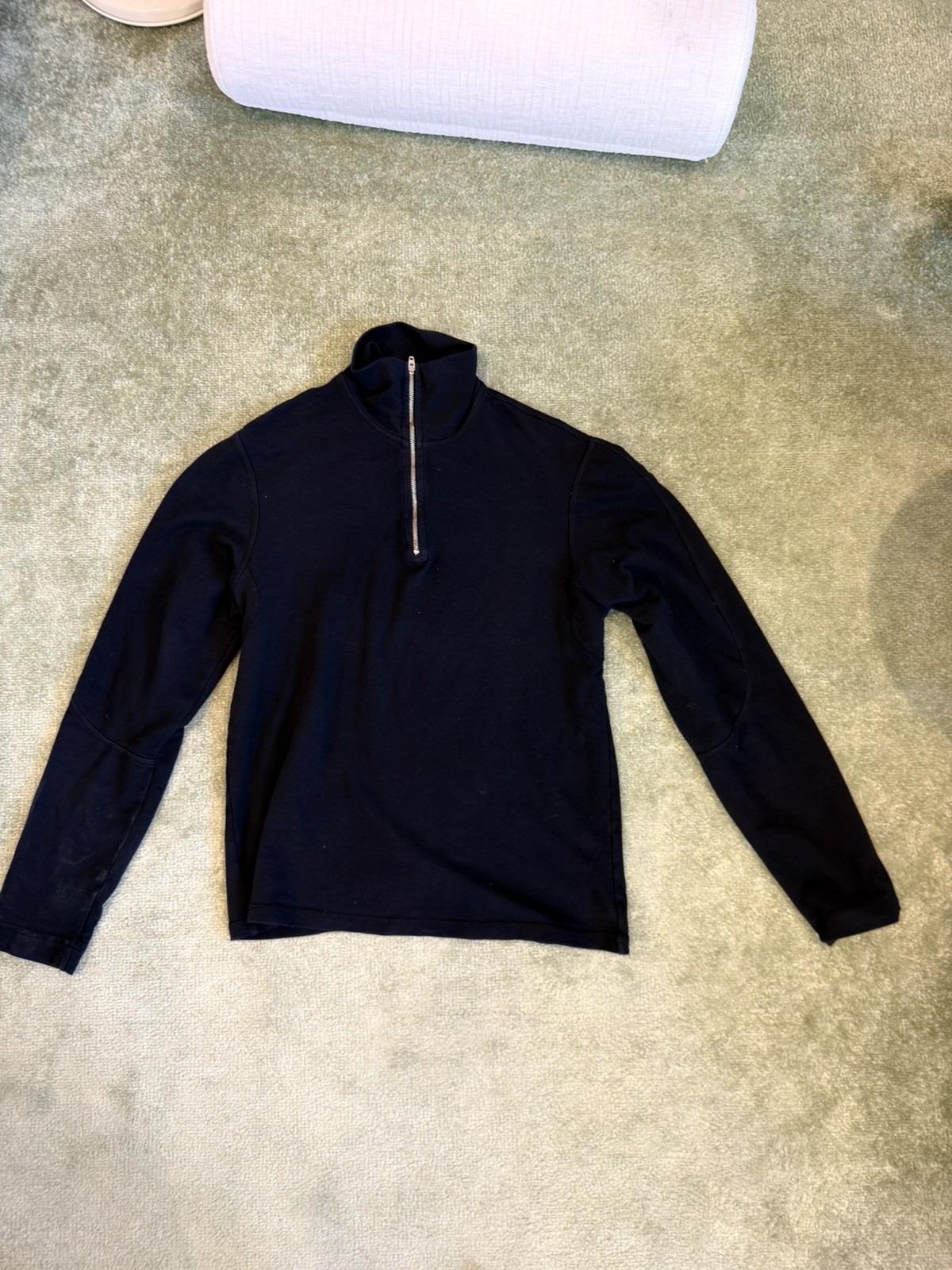 Ryan Roberts Mens Black Long Sleeve 1/4 Zip Pullover Sweatshirt Size S