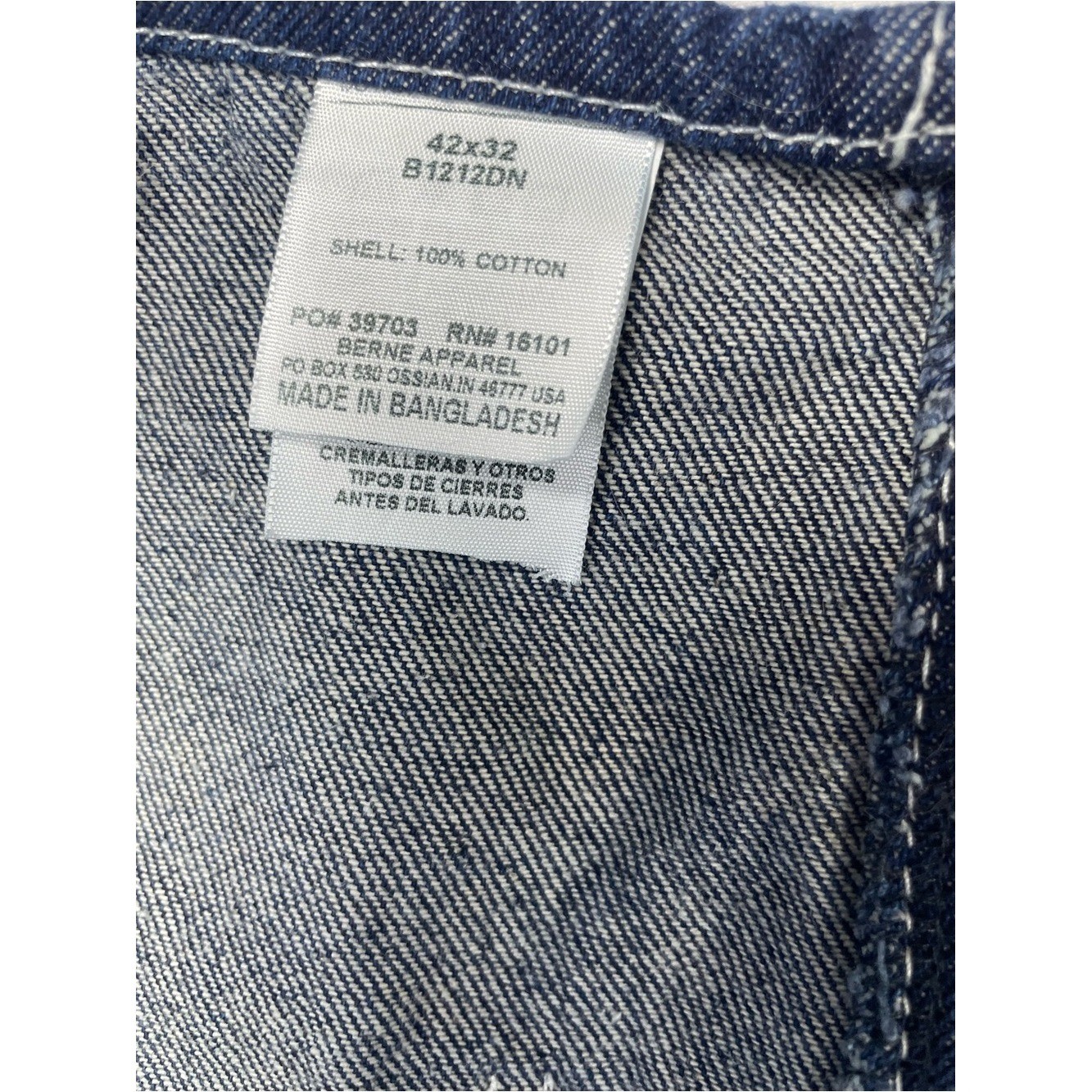 Relaxed Dark Blue Denim Men’s Overalls