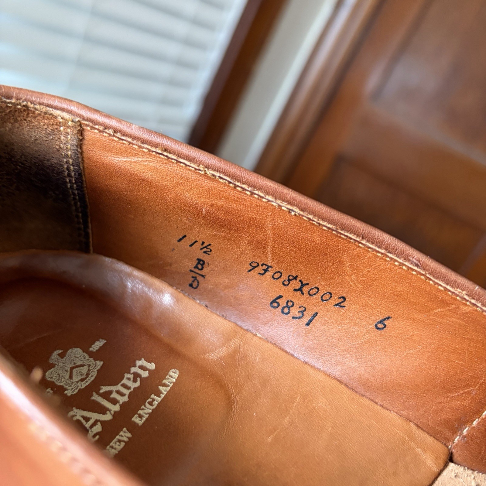 RARE | ALDEN 11.5D WHISKEY SHELL CORDOVAN FULL STRAP PENNY LOAFERS SHOES 11.5 D