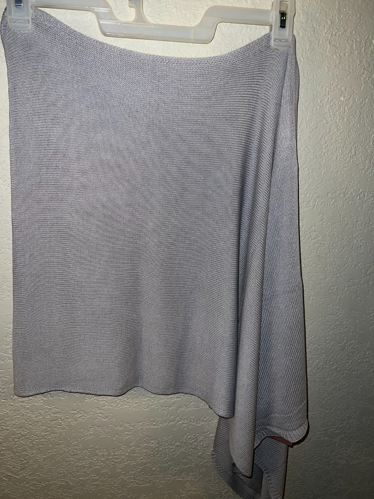 Large Poncho Sweater Women Shrug Sheer Blouse Boat Neck Acrylic Lightweight