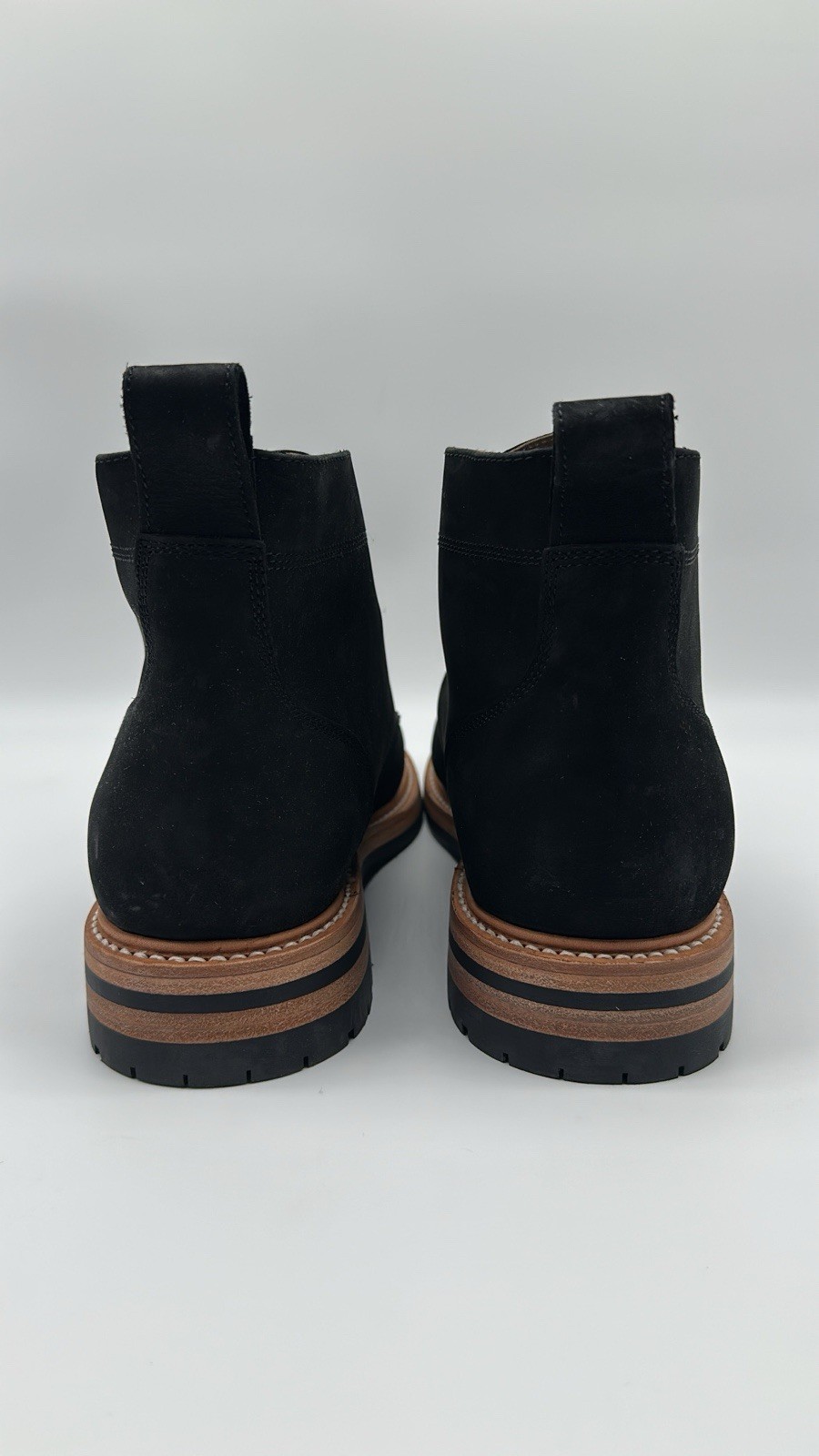 Taylor Stitch Cap Toe Moto Boot in Weatherproof Black Suede Men’s Size 12 D NEW