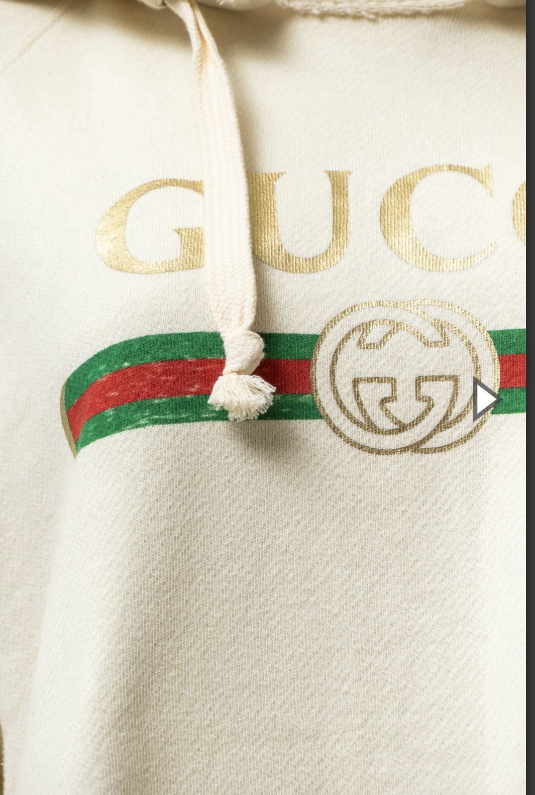 Gucci ‘Blind For Love’ Embroidered Hoodie (retail $1900) Oversized Fit