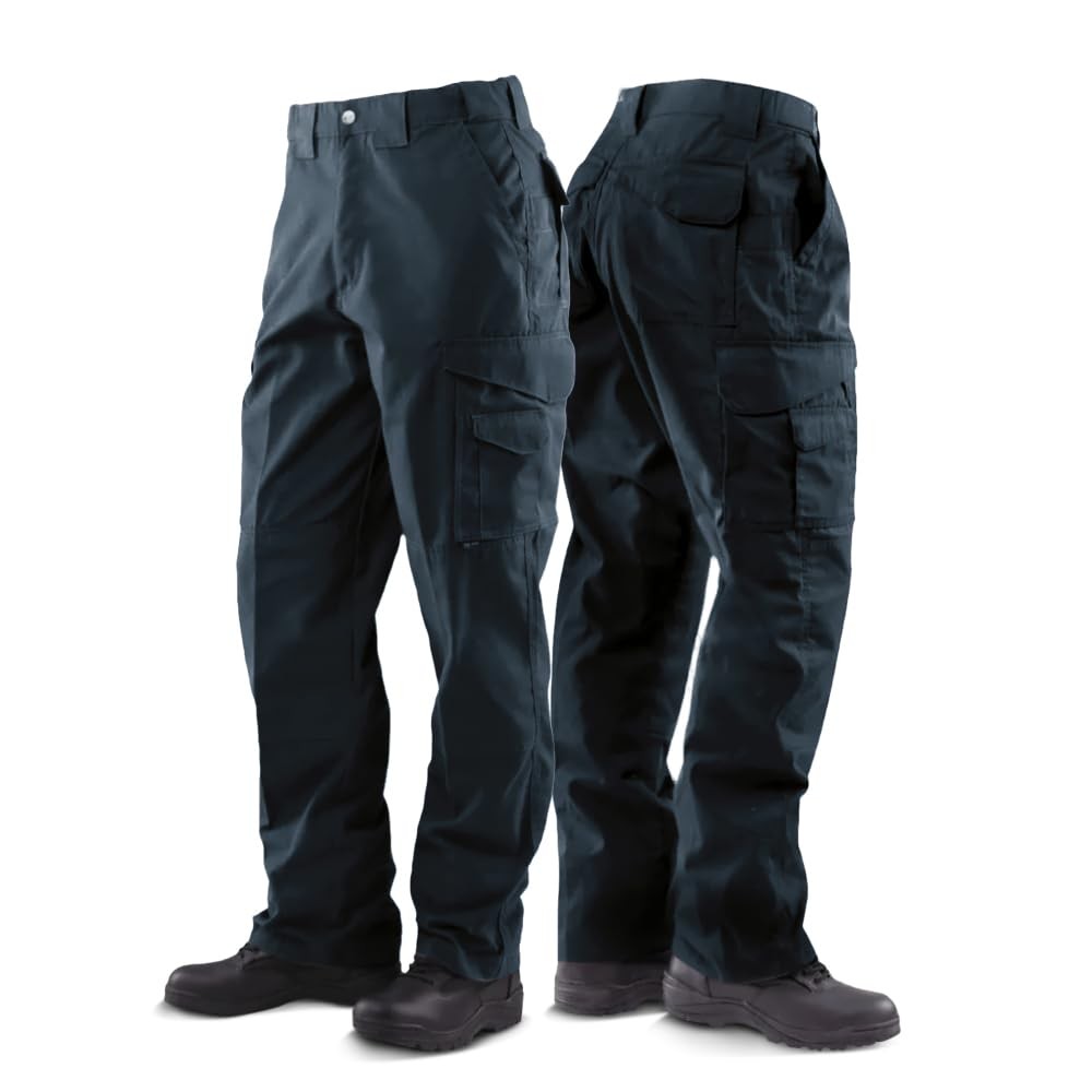 Tru-Spec Men’s 24-7 Tactical Cargo Pants, Durable, Water-Resistant, Navy – 30×30