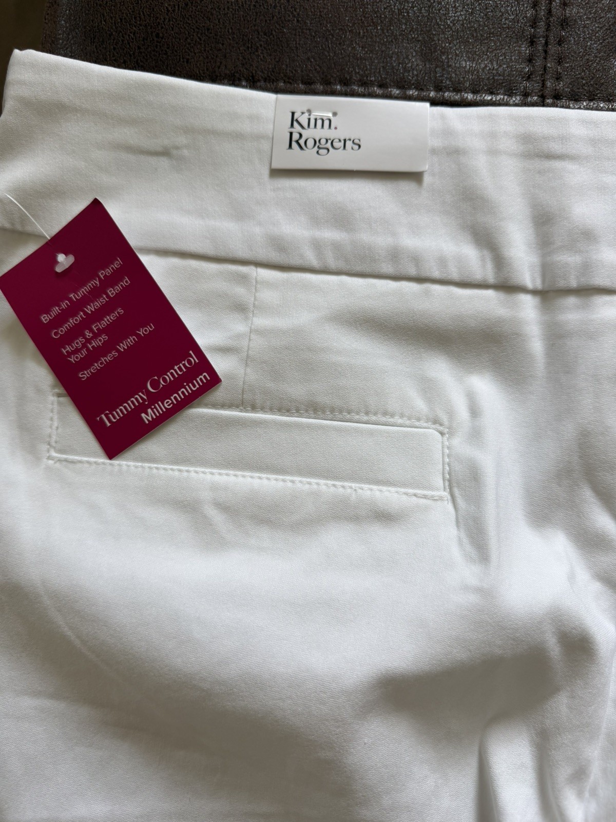NWT Kim Rogers Tummy Control Millinium Capri Size 14 White