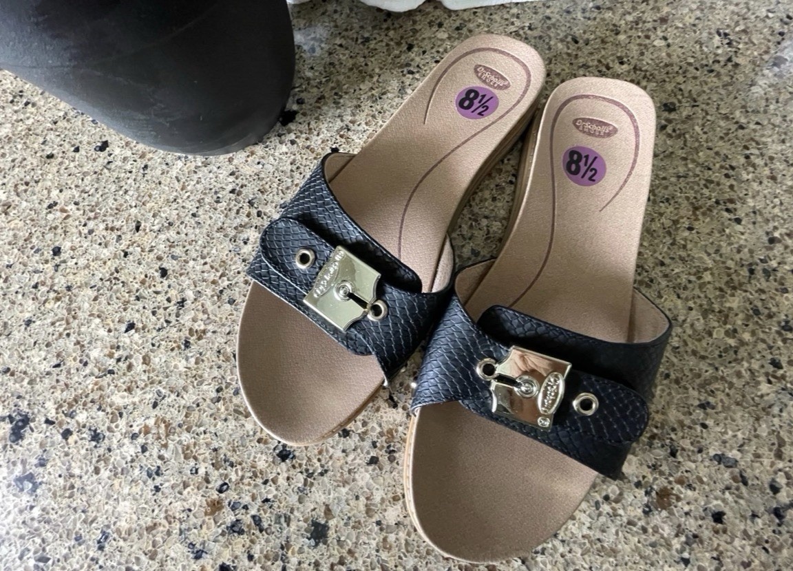 Dr. Scholl’s Original Women’s Slide Sandals, Black Size 8