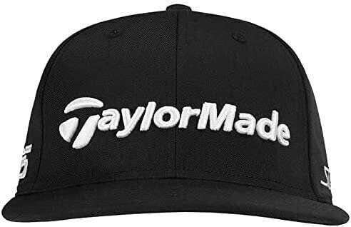 TaylorMade Men’s Tour Flatbill Hat Stealth – Snapback – One Size