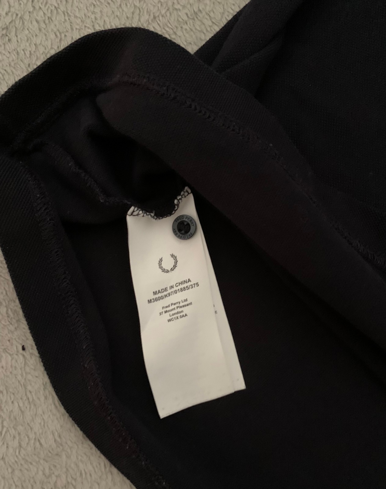 Navy Blue Fred Perry Polo M3600. XL. Authentic Fred Perry.
