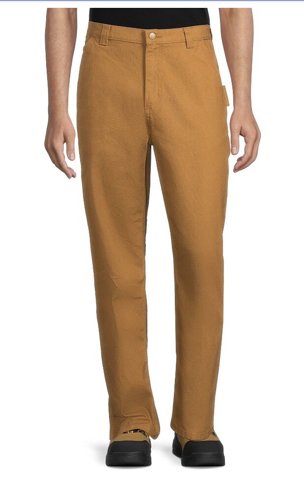 BRAHMA Mens Carpenter Work Pants Size 34×34 Tan 99% Cotton 1% Spandex New