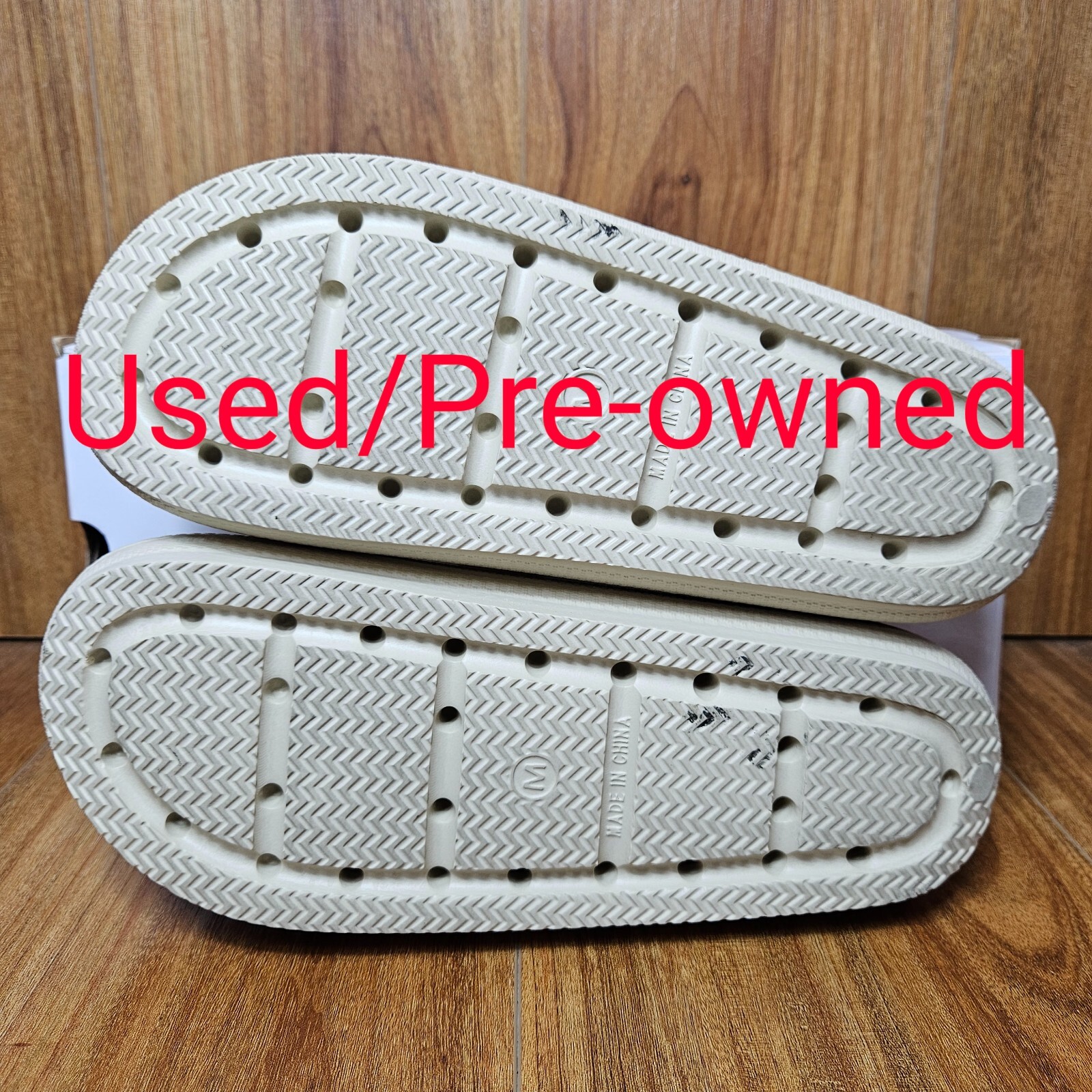 32 DEGREES COOL Cushion Slides Unisex (W)Women’s (M)Men’s ~ Tan ~ S M L XL