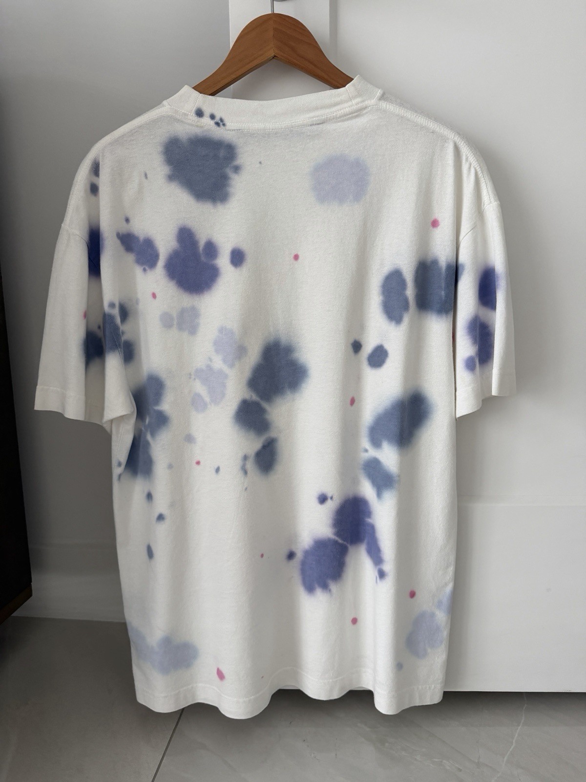 Palm Angels White Tie-Dye New Basic T-Shirt