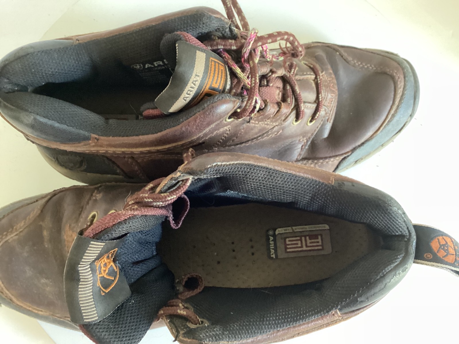 Ariat Terrain Cordovan ATS Work Boots Women 10B Brown Leather 10004138(70063)