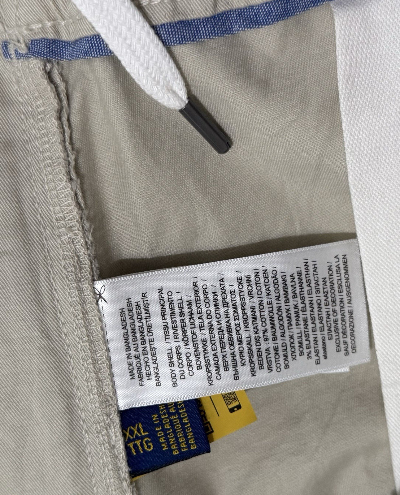 Polo Ralph Lauren Men’s 6 inch Prepster Stretch Chino Shorts Beige Stone XXL