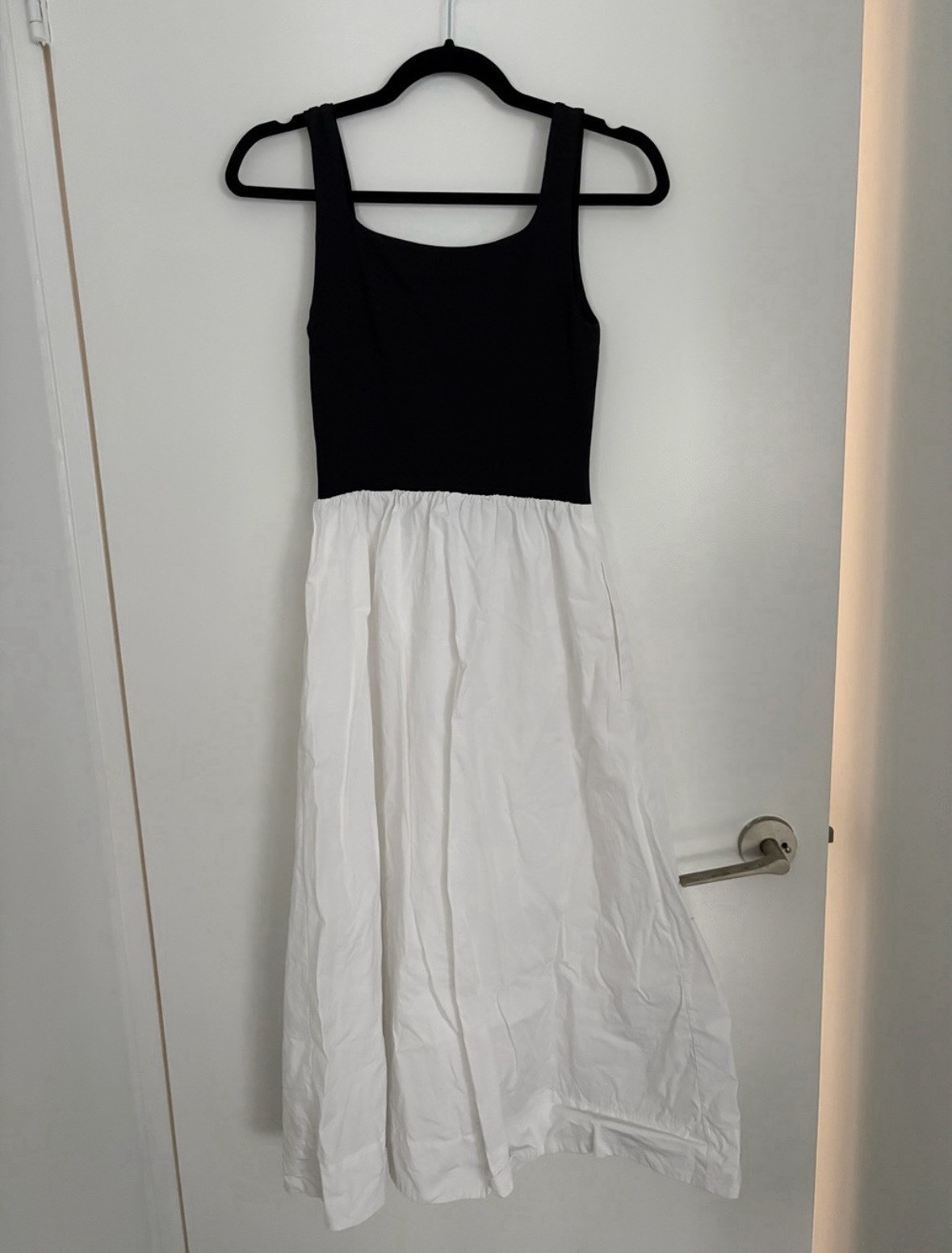 Aritzia Babaton Revive Fit Flare Cotton Poplin Midi Dress SMALL