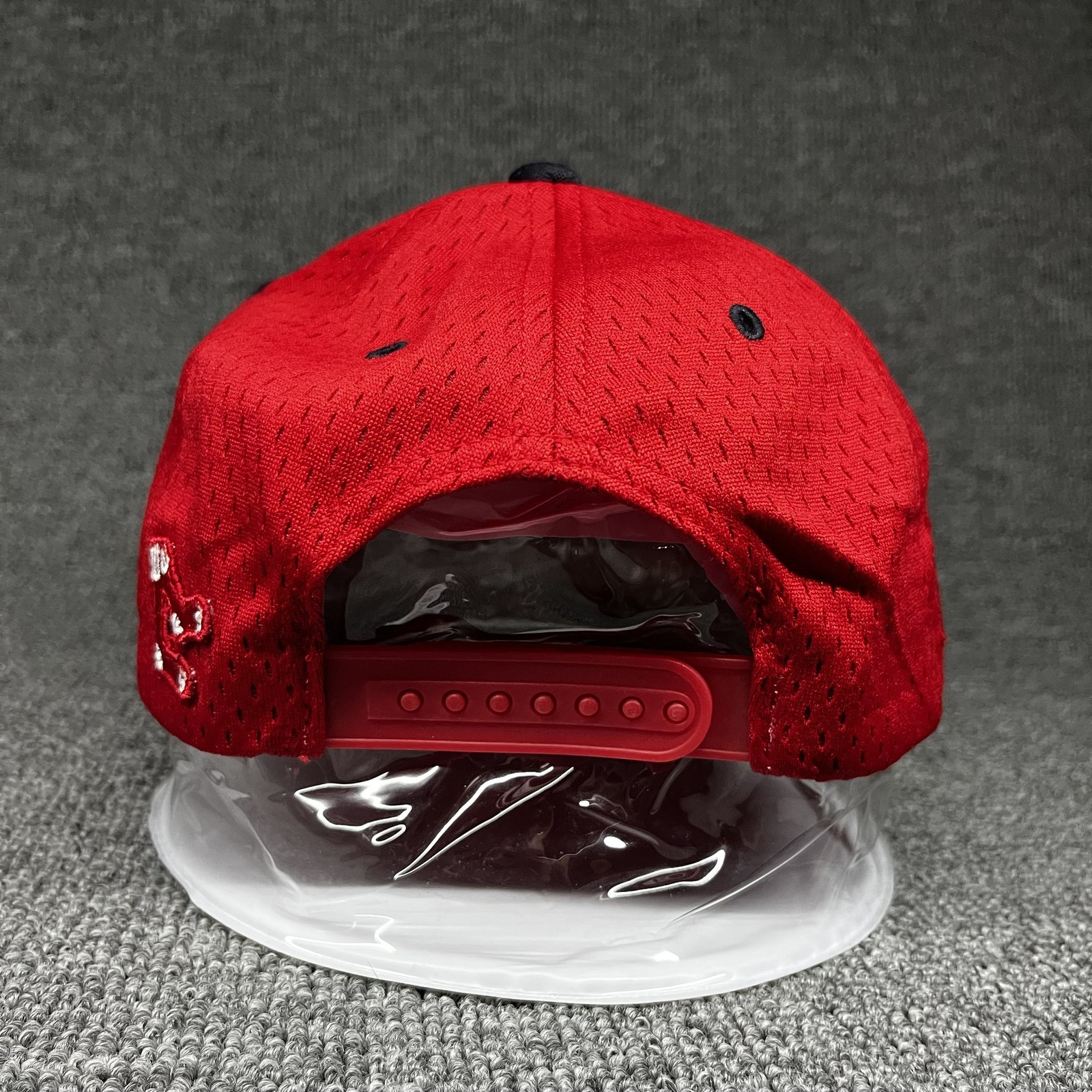 Mossiant Boston Red Sox Snapback Curved Brim Red Black Hat Unknown Size