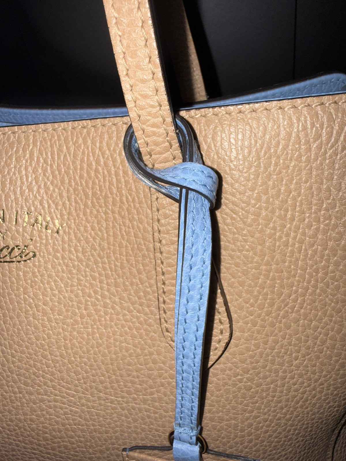 Auth GUCCI Shoulder Hand Tote Bag Leather for Women