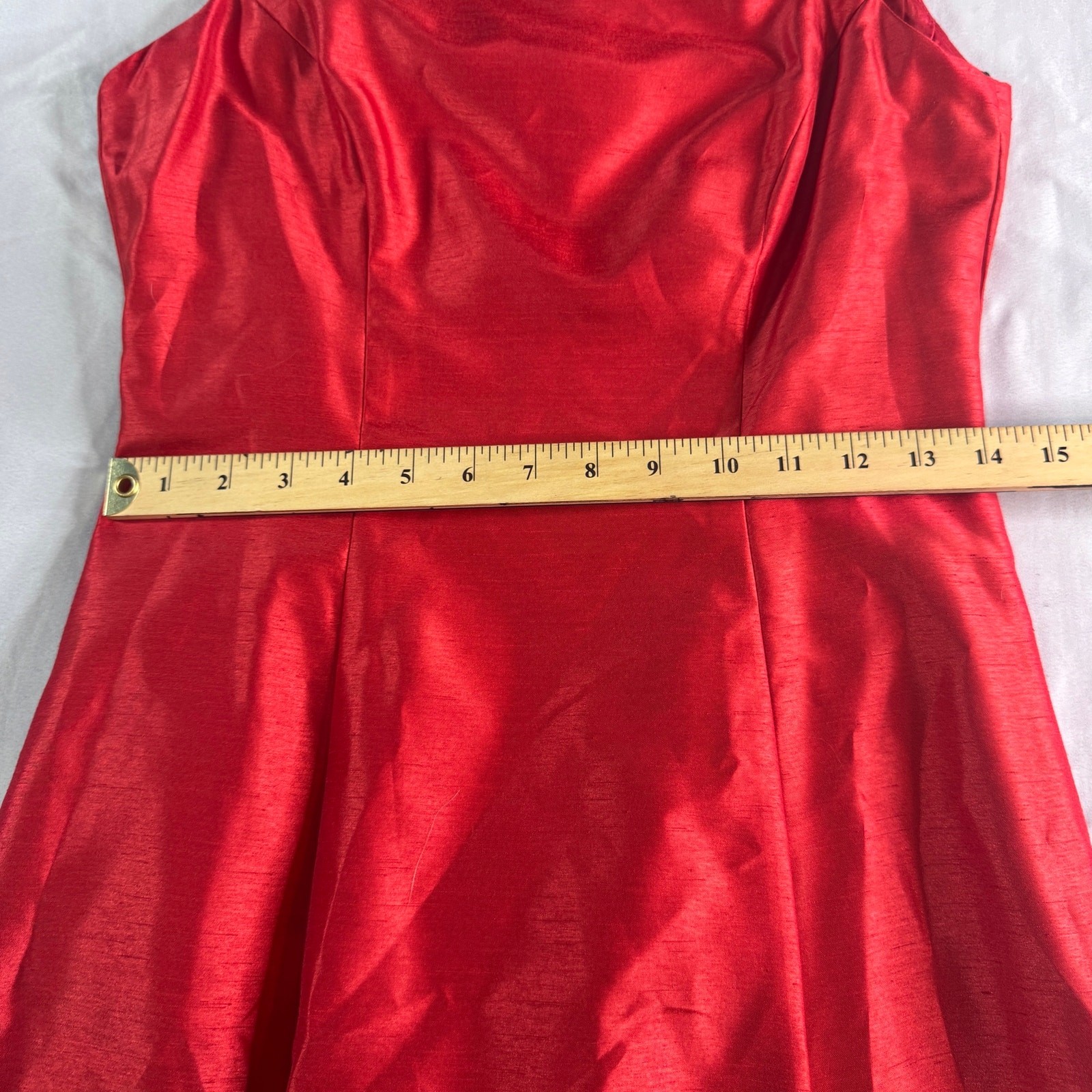 Night Way Collections Red Formal Gown Dress Size 6 Sleeveless Evening Prom USA