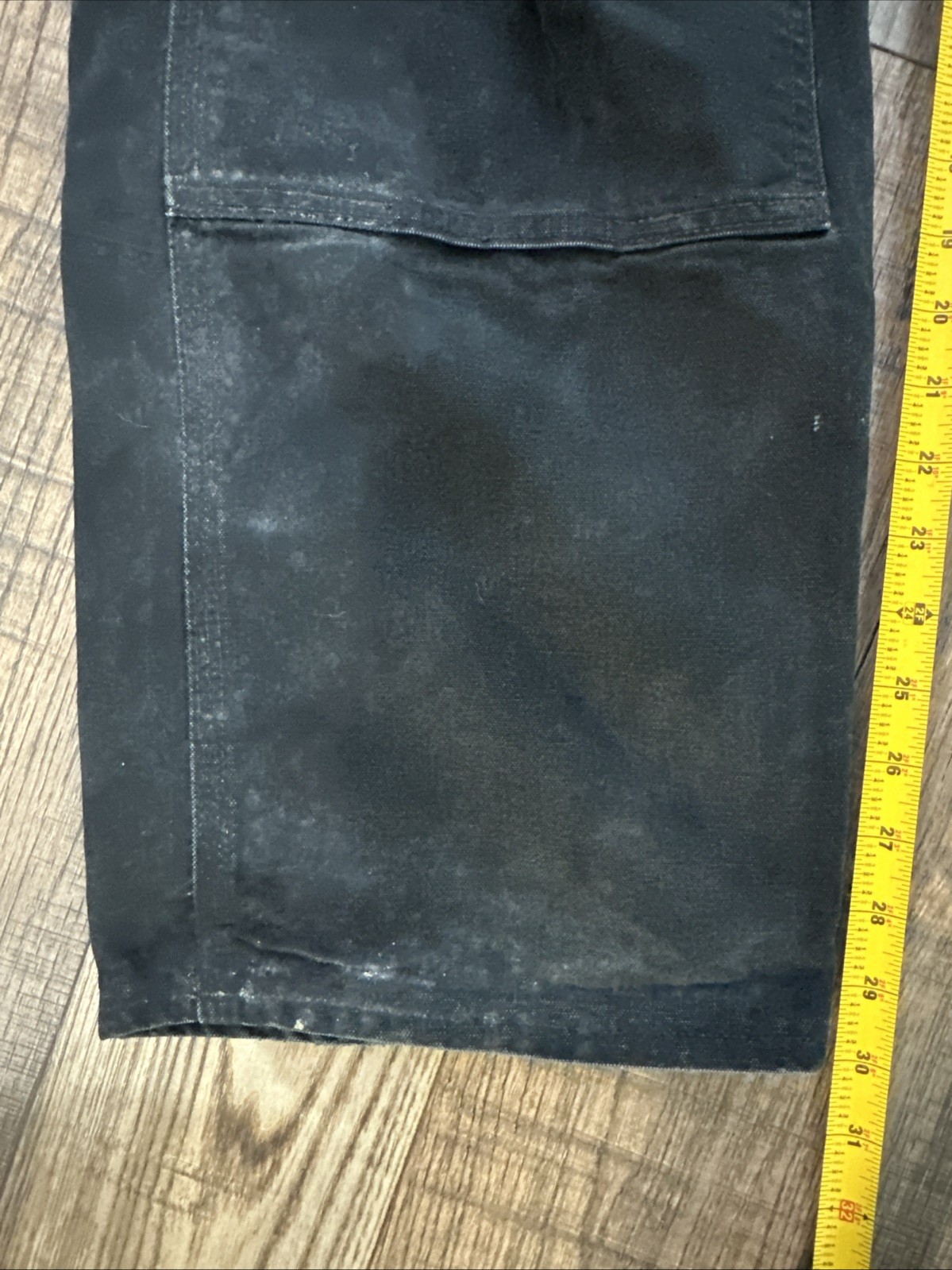 Carhartt B01 Black Double Knee Work Pants Mens Size 42/30 USA Workwear Denim