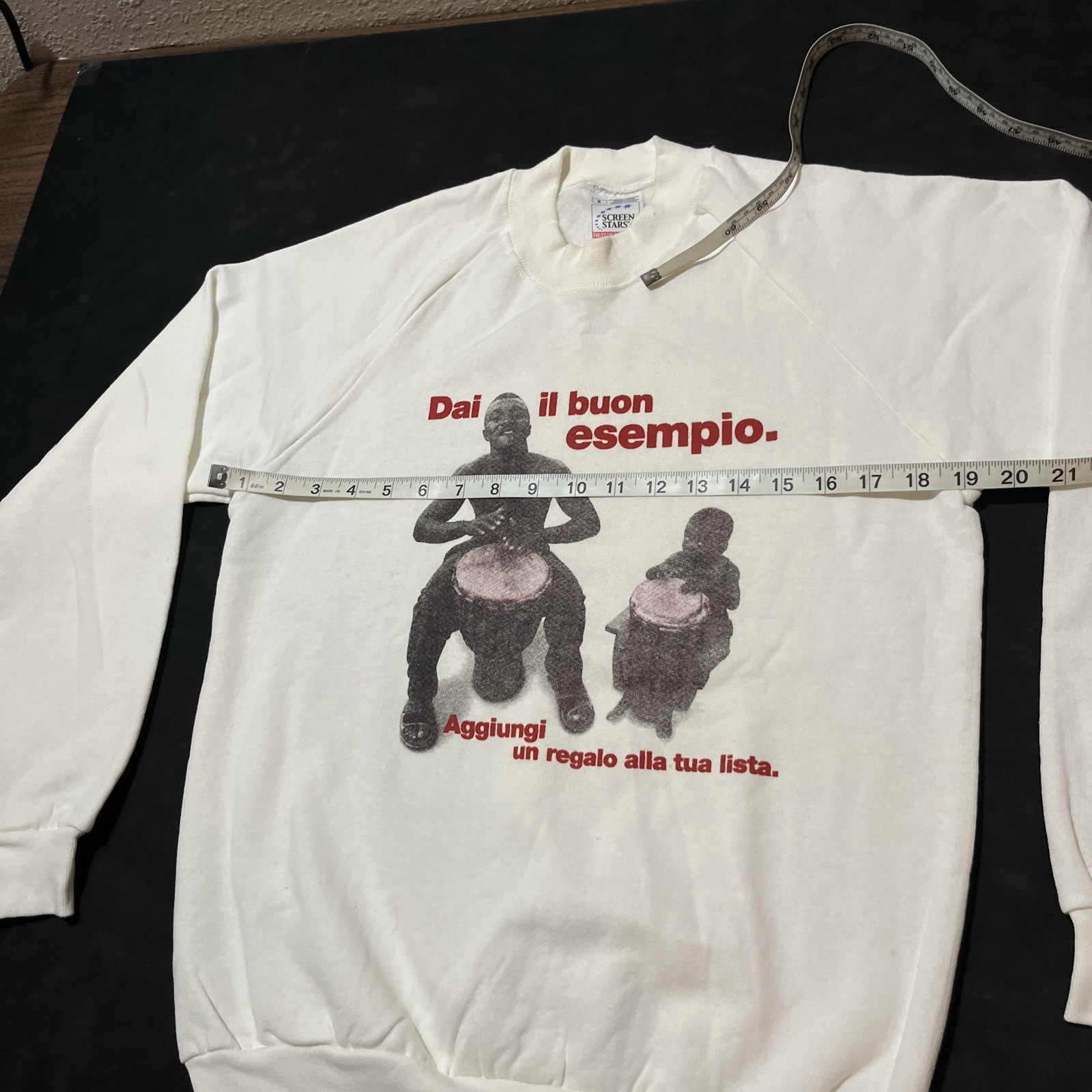 Vintage Greenpeace Sweatshirt 1980s Save Sudan Africa Crewneck Green Peace Earth