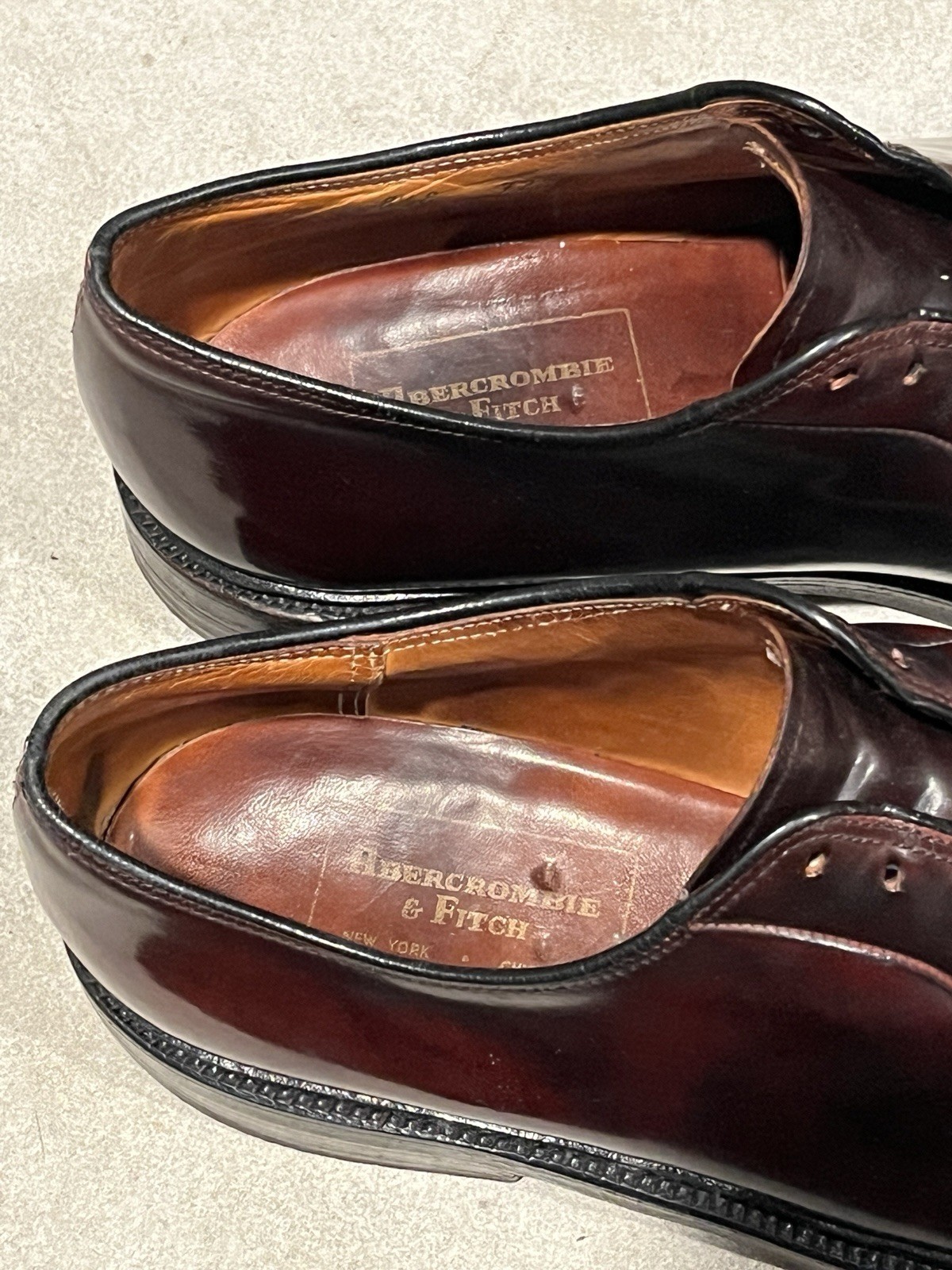 Rare Alden x Abercrombie & Fitch 1960’s Color 8 Shell Cordovan PTB 8.5 E V-Cleat