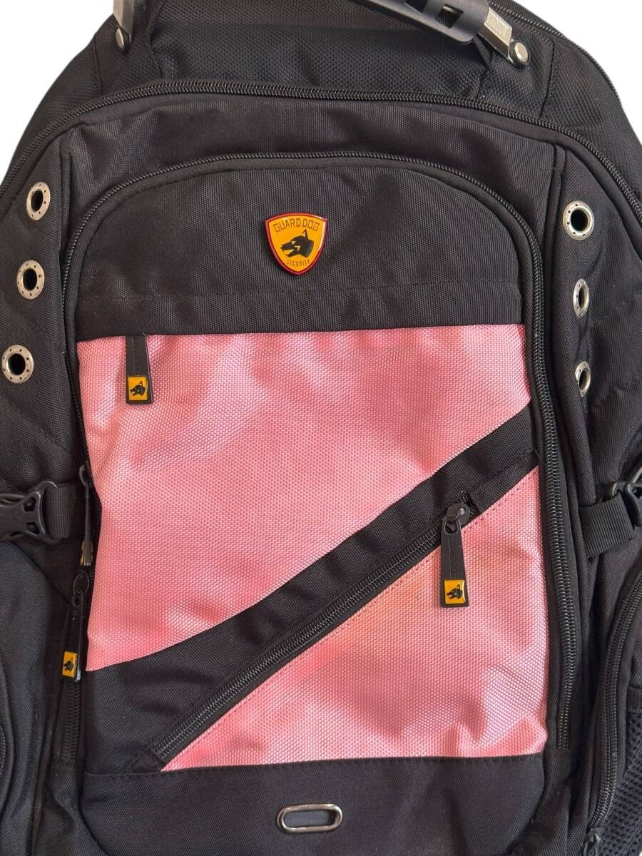 Guard Dog Security Black & Pink Bulletproof Backpack Great Pre-Owned Condition