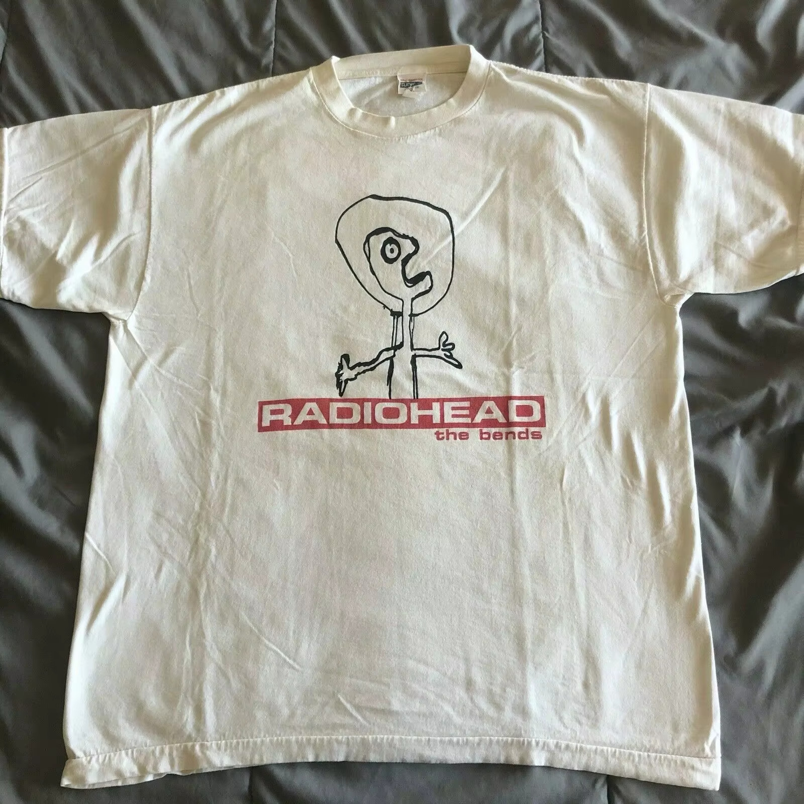 RADIOHEAD THE BENDS Vintage T-shirt Casual Print Round Neck Loose Oversize T