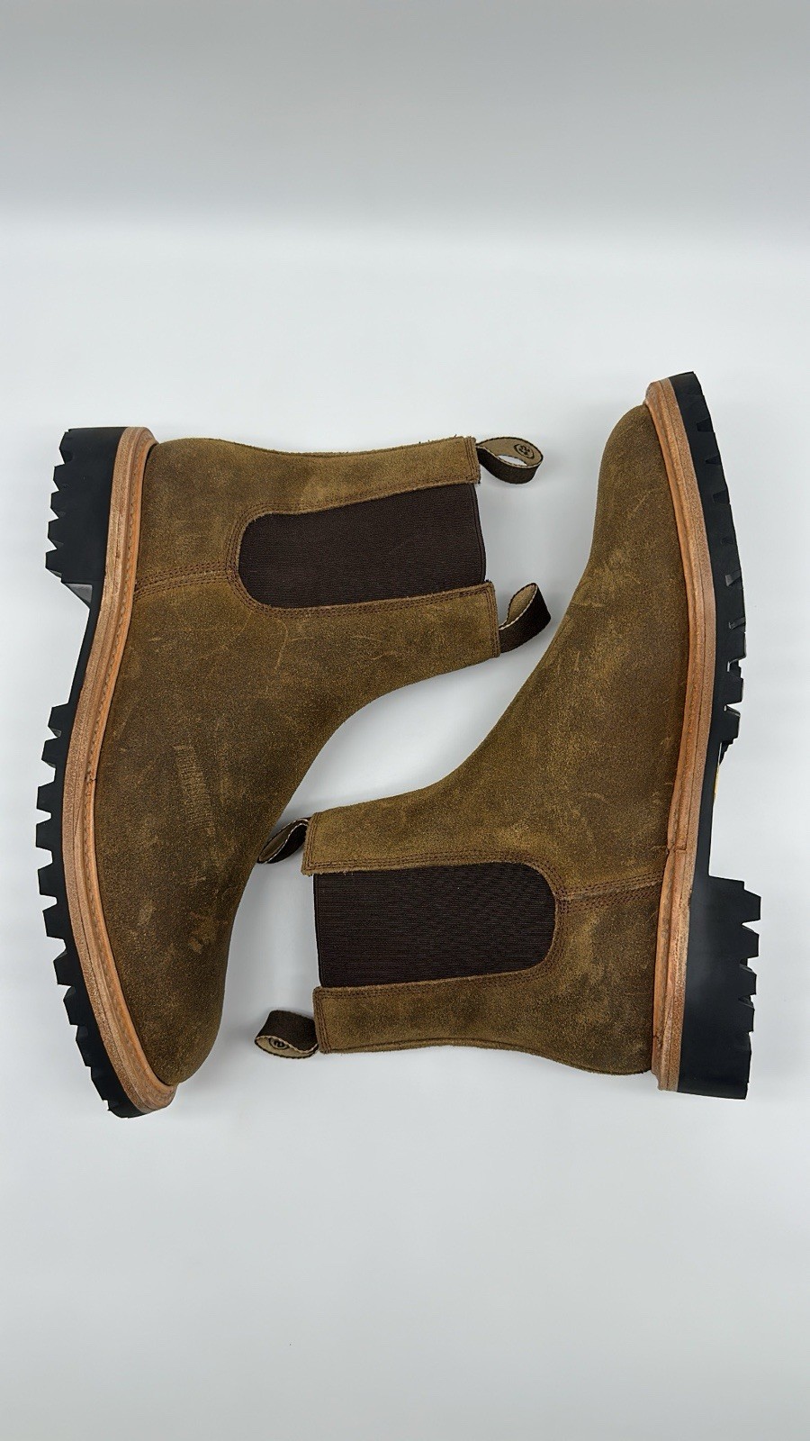 Taylor Stitch L.E. The Ranch Boots in Golden Brown Waxed Suede Men’s Sz 10 D NEW