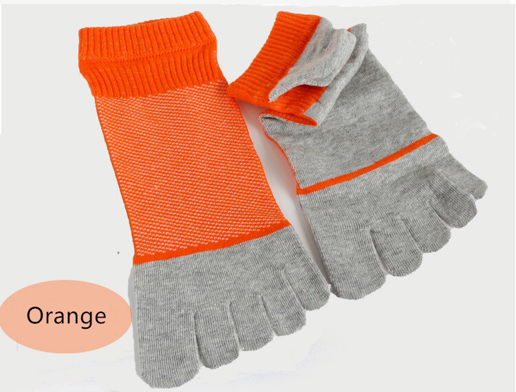 6 Pairs Five Finger Toe Sport Athletic Casual Solid Ankle Cotton Men Socks 7-11