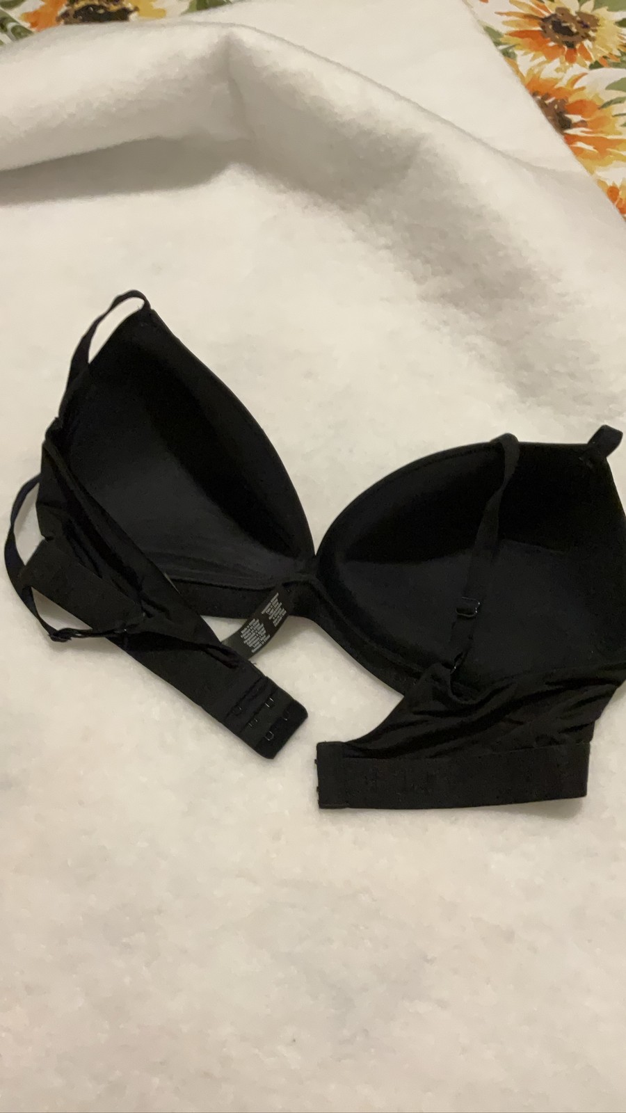 DKNY Black Seamless Underwire T-Shirt Bra Women’s 36B Lightly Lined