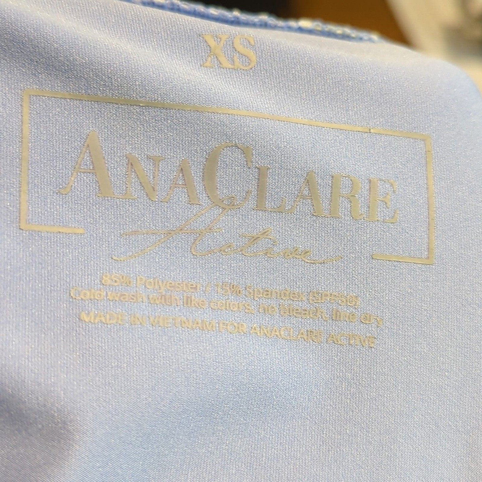 Ana Clare Skirt Skort Womens XS Blue Pockets Golf Tennis Activewear Ruffle