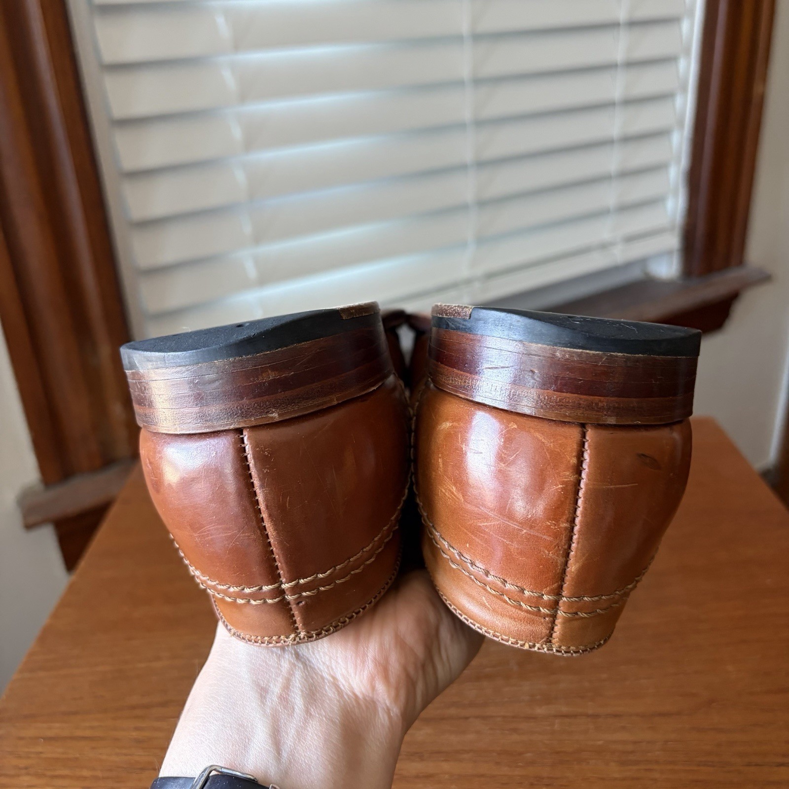 RARE | ALDEN 11.5D WHISKEY SHELL CORDOVAN FULL STRAP PENNY LOAFERS SHOES 11.5 D