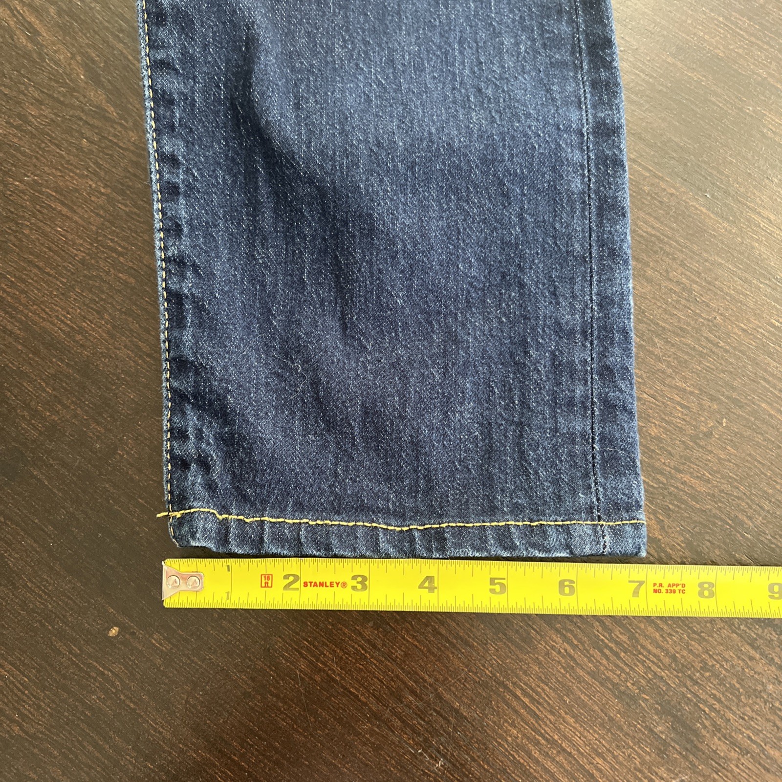 LEVI’S 502 Taper Premium Big E Selvedge Jeans Blue Denim Men’s 34×32 EUC