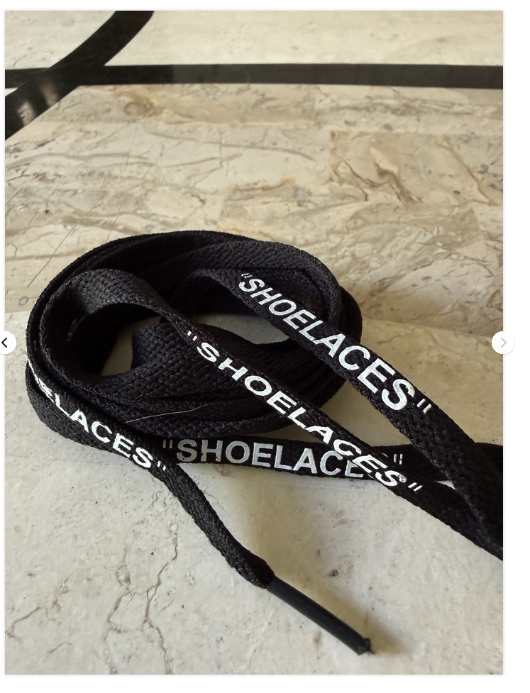 NEW “SHOELACES” Flat Laces Replacement Off-White “The Ten” FREE SHIPPING