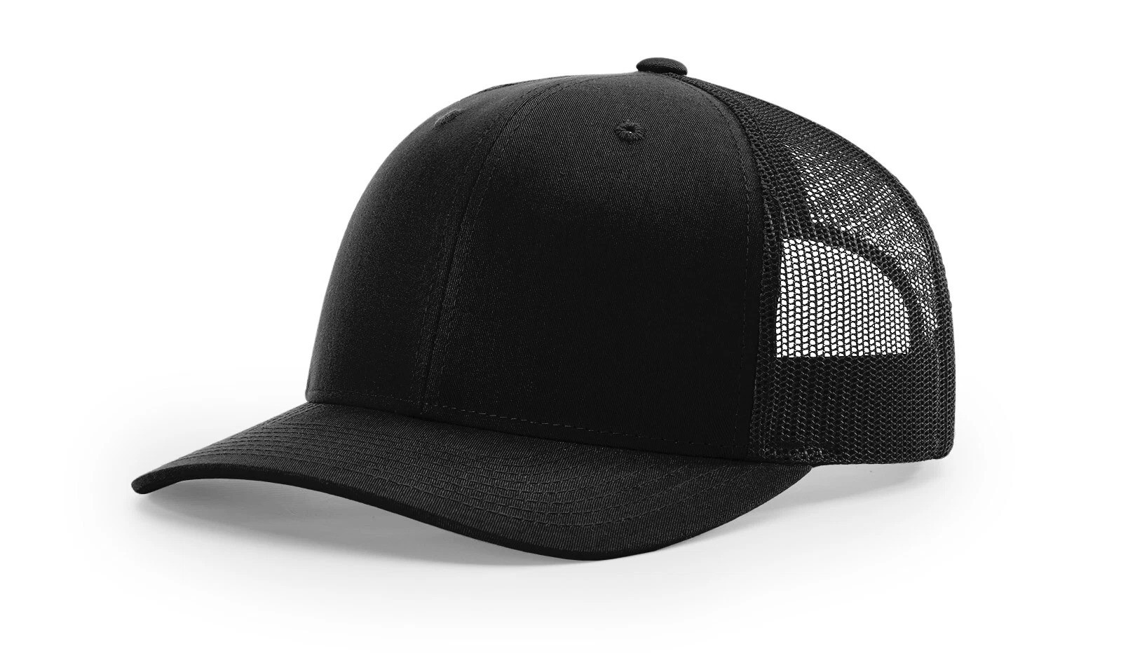 Gelante Trucker Hat Mesh Back Snapback Adjustable Baseball Cap Black Unisex