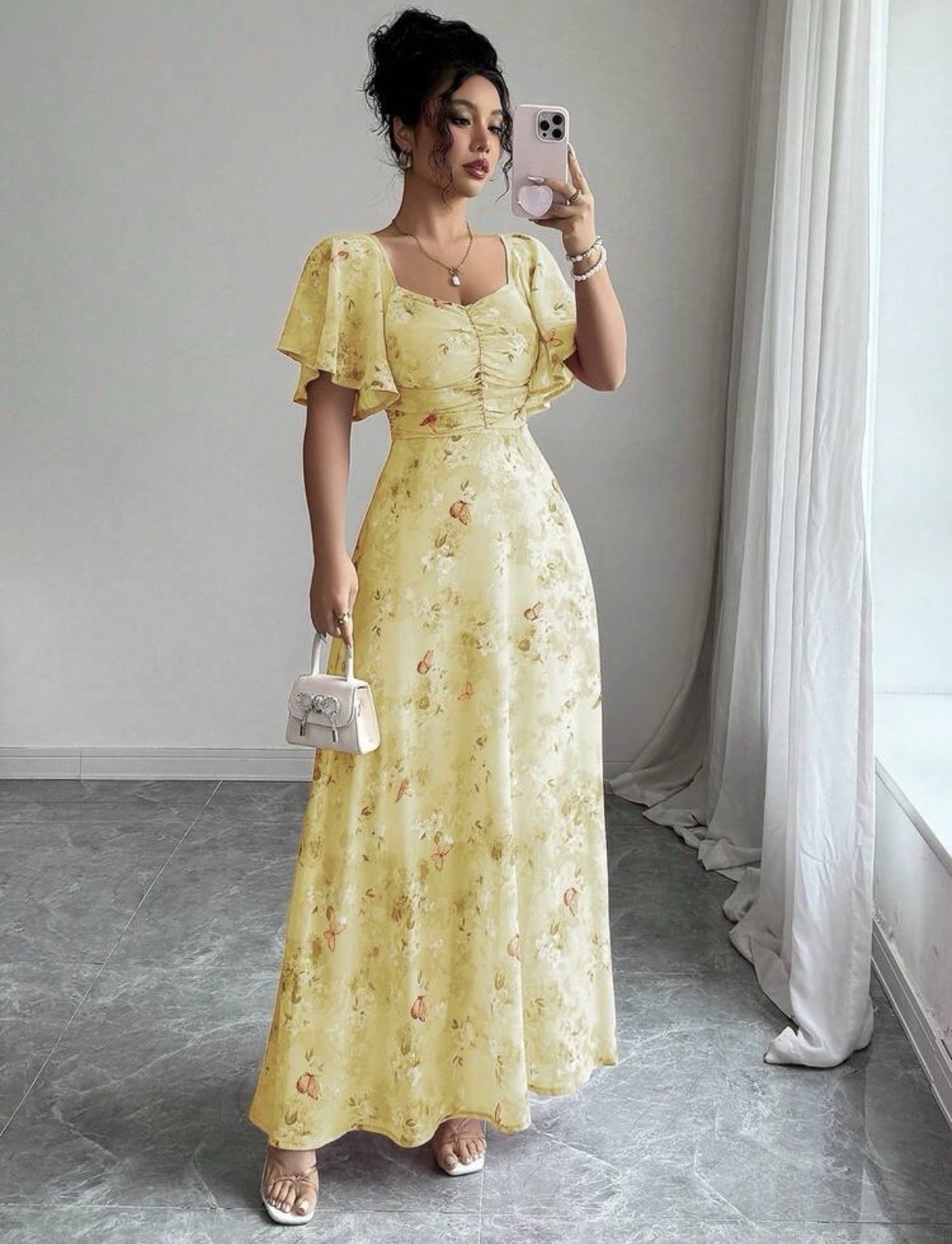 Brand New Size 14 Elegant Floaty Wedding Summer Holiday Occasion Floral Dress