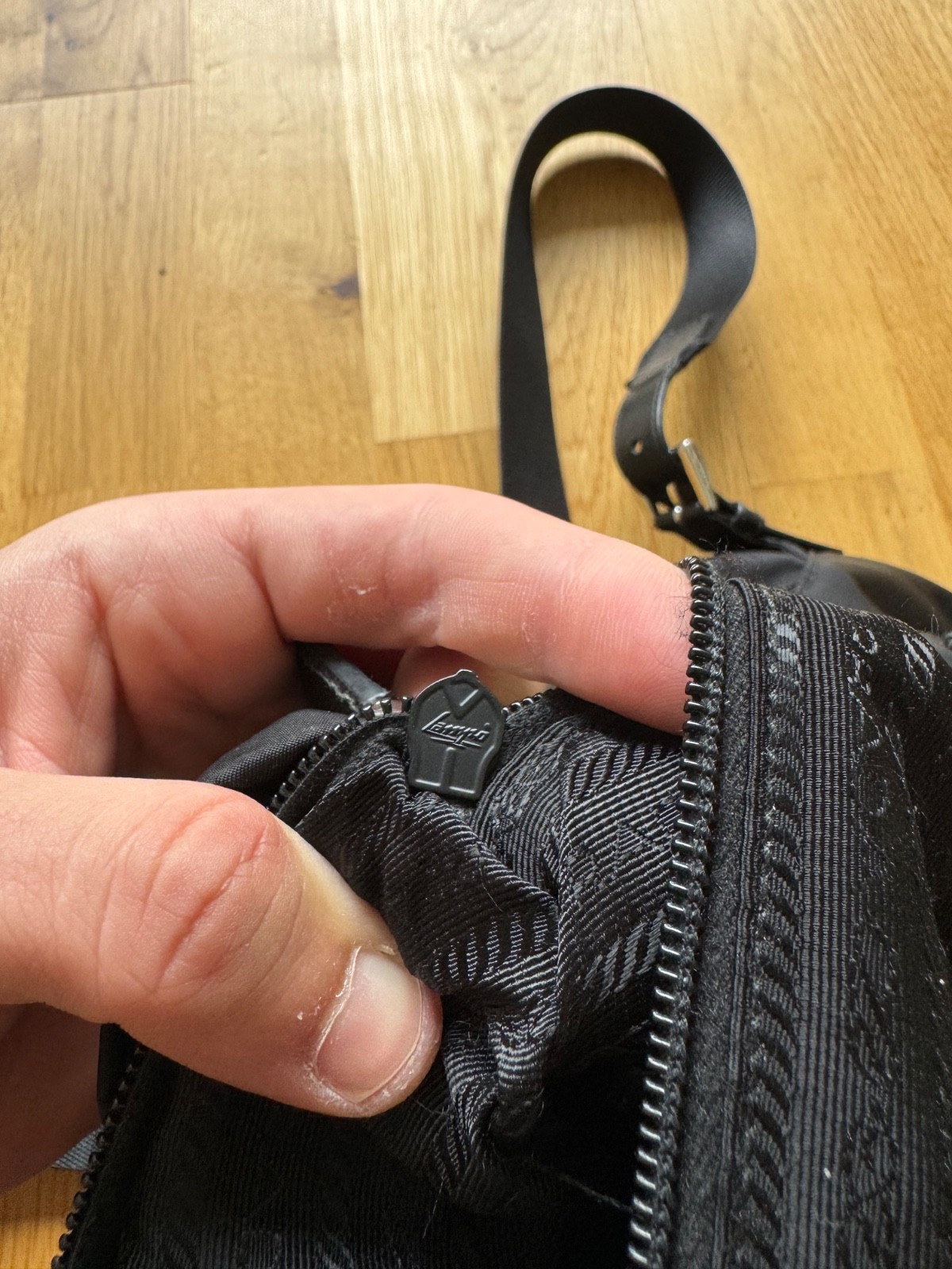 PRADA Re Nylon Buckle Closure Backpack Medium Black Nylon