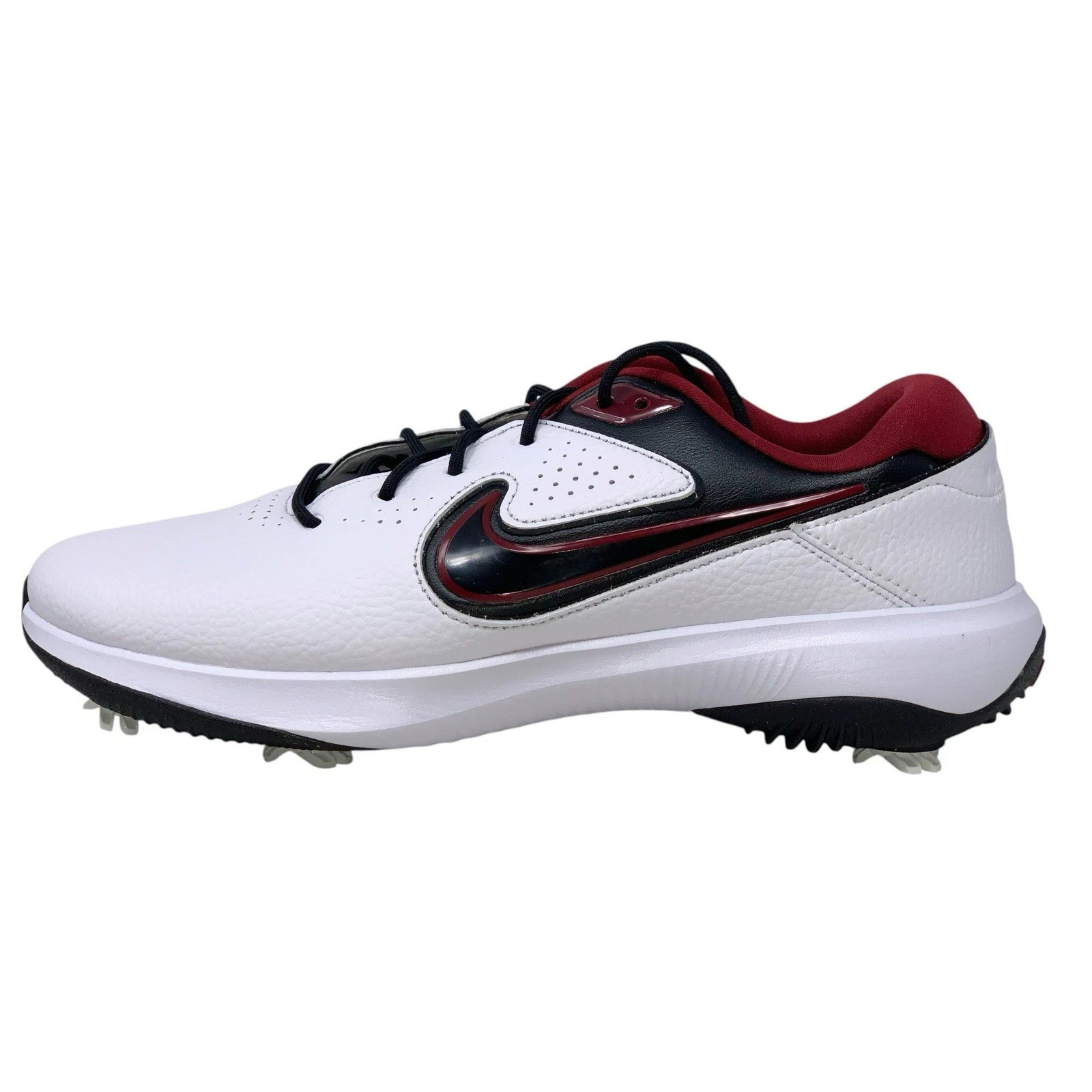 Nike Victory Pro 3 Golf Shoes DX9028-104 MENS 8.5 Wide White/Maroon (WIDE)