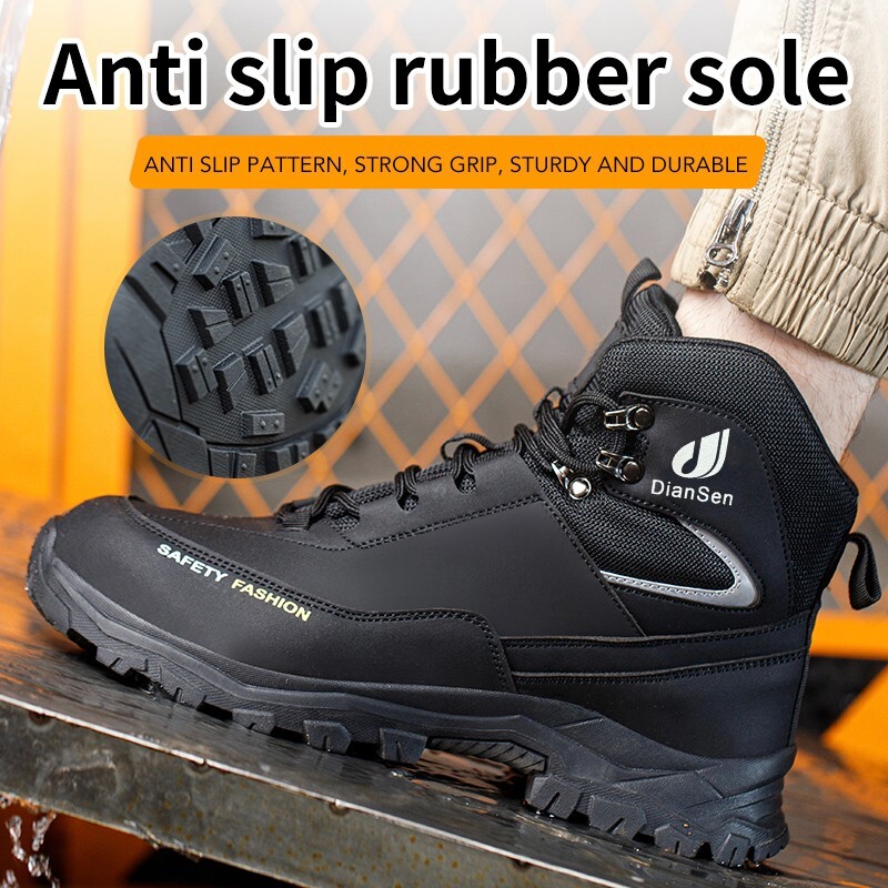 Mens Waterproof Work Boots steel toe sneakers Safety Shoes Indestructible shoes